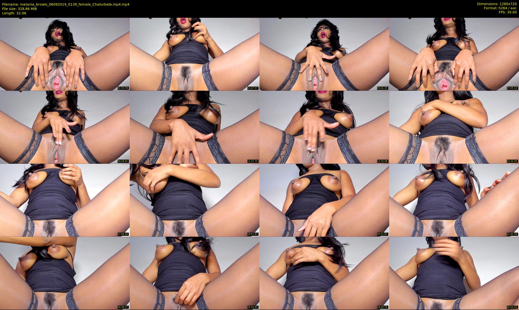 melania_browis — 33 minute Chaturbate female cam show recording, 720p, Sep 6, 2019