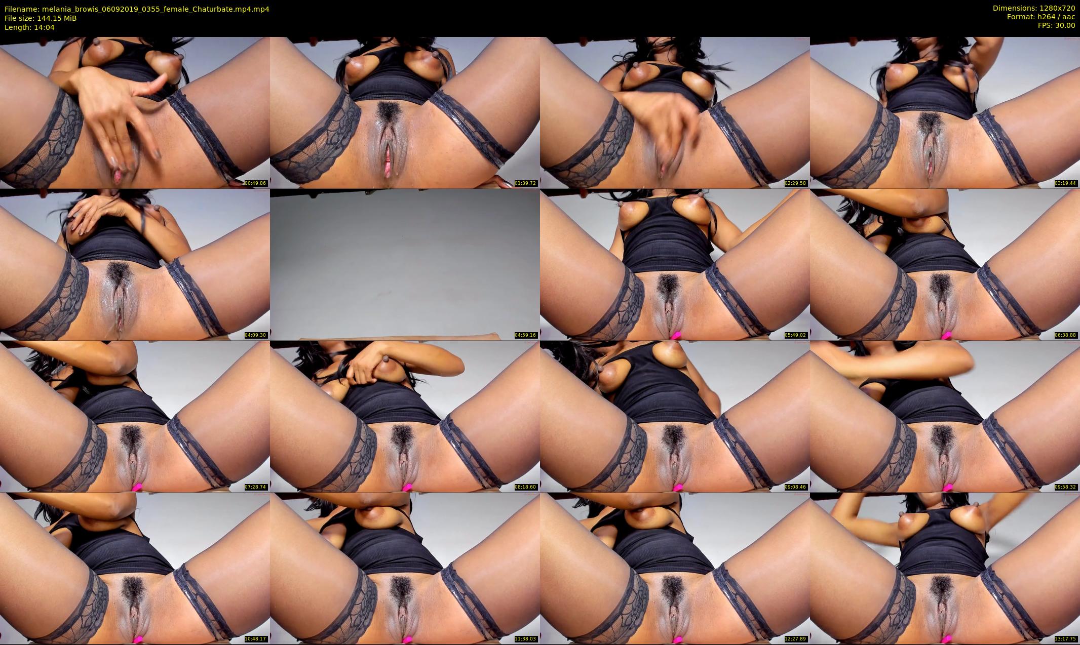 melania_browis — 15 minute Chaturbate female cam show recording, 720p, Sep 6, 2019