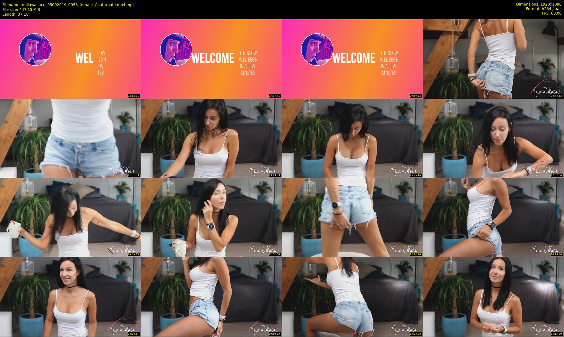 miiiawallace — 38 minute Chaturbate female cam show recording, 1080p, Sep 5, 2019