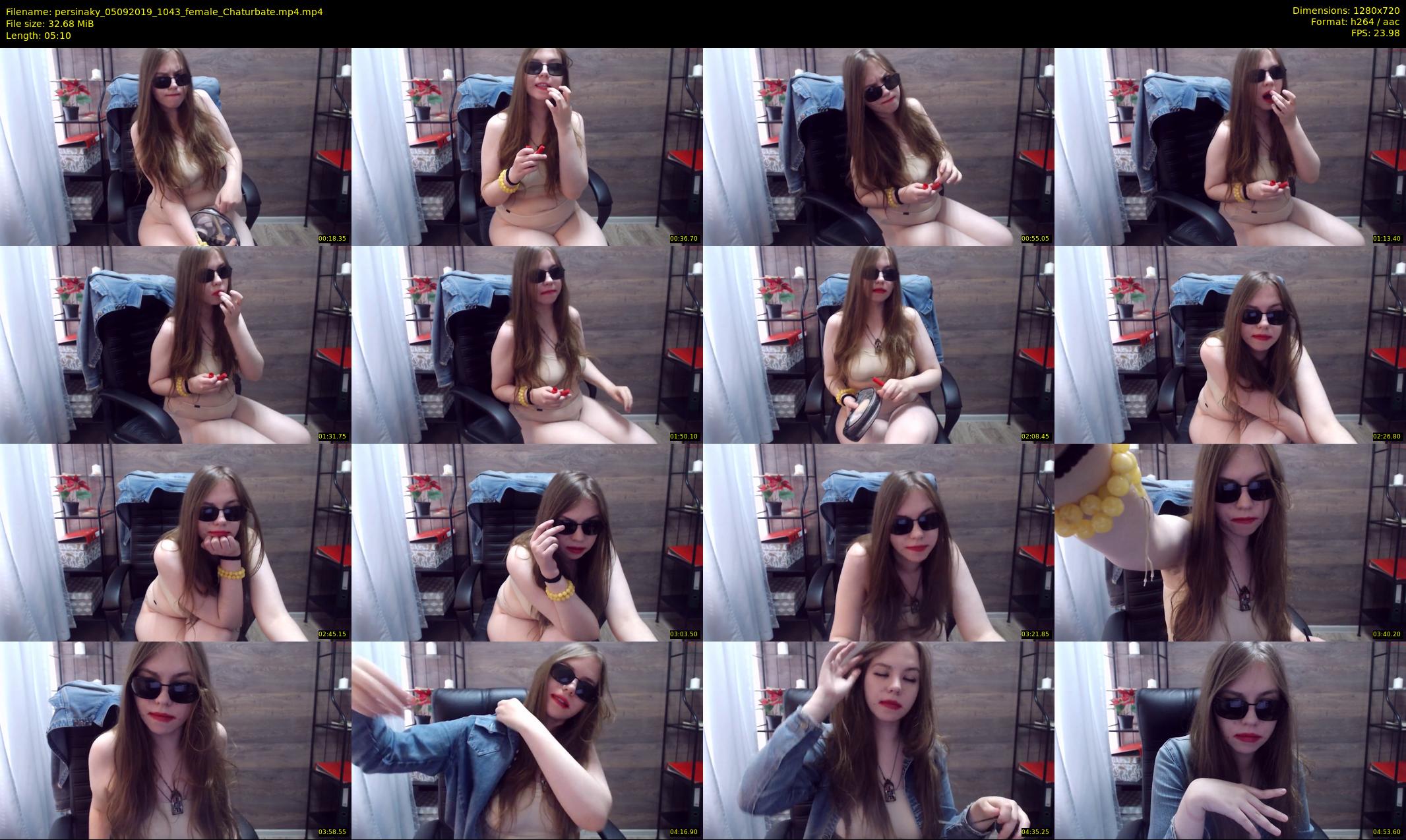 persinaky — 6 minute Chaturbate female cam show recording, 720p, Sep 5, 2019