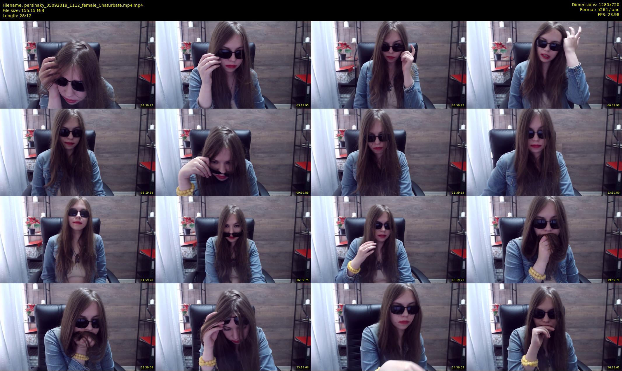 persinaky — 29 minute Chaturbate female cam show recording, 720p, Sep 5, 2019