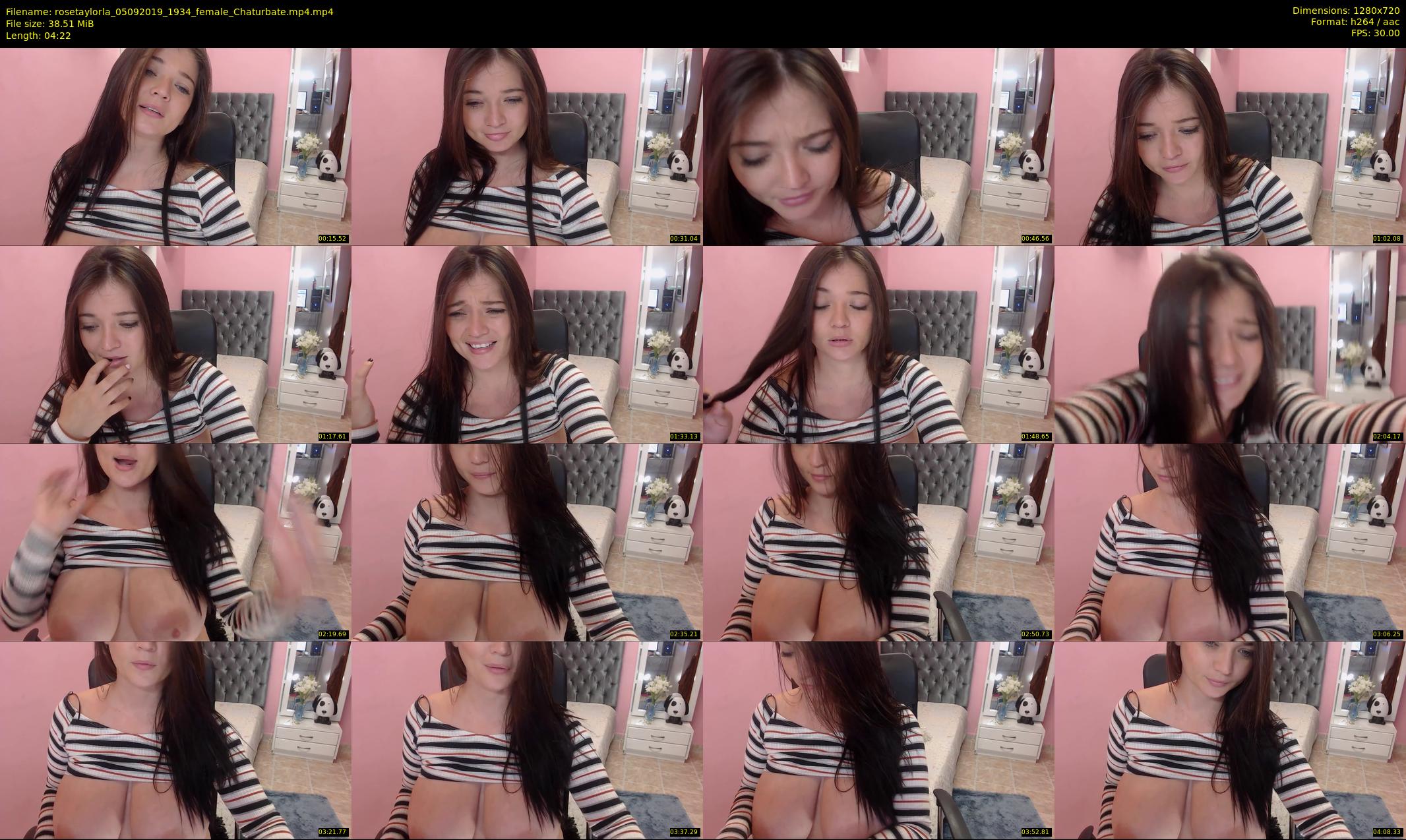 rosetaylorla — 5 minute Chaturbate female cam show recording, 720p, Sep 5, 2019