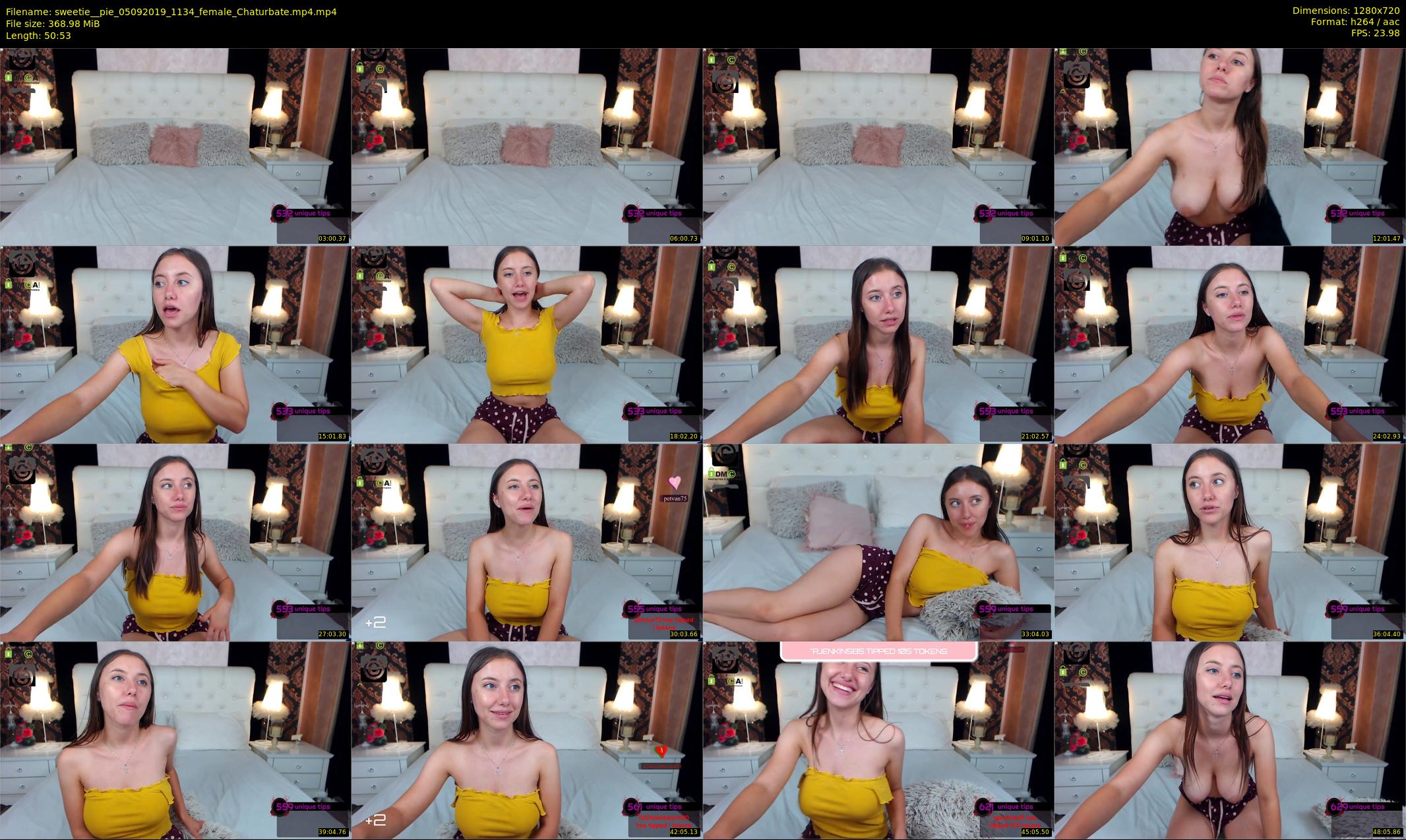 sweetie__pie — 51 minute Chaturbate female cam show recording, 720p, Sep 5, 2019