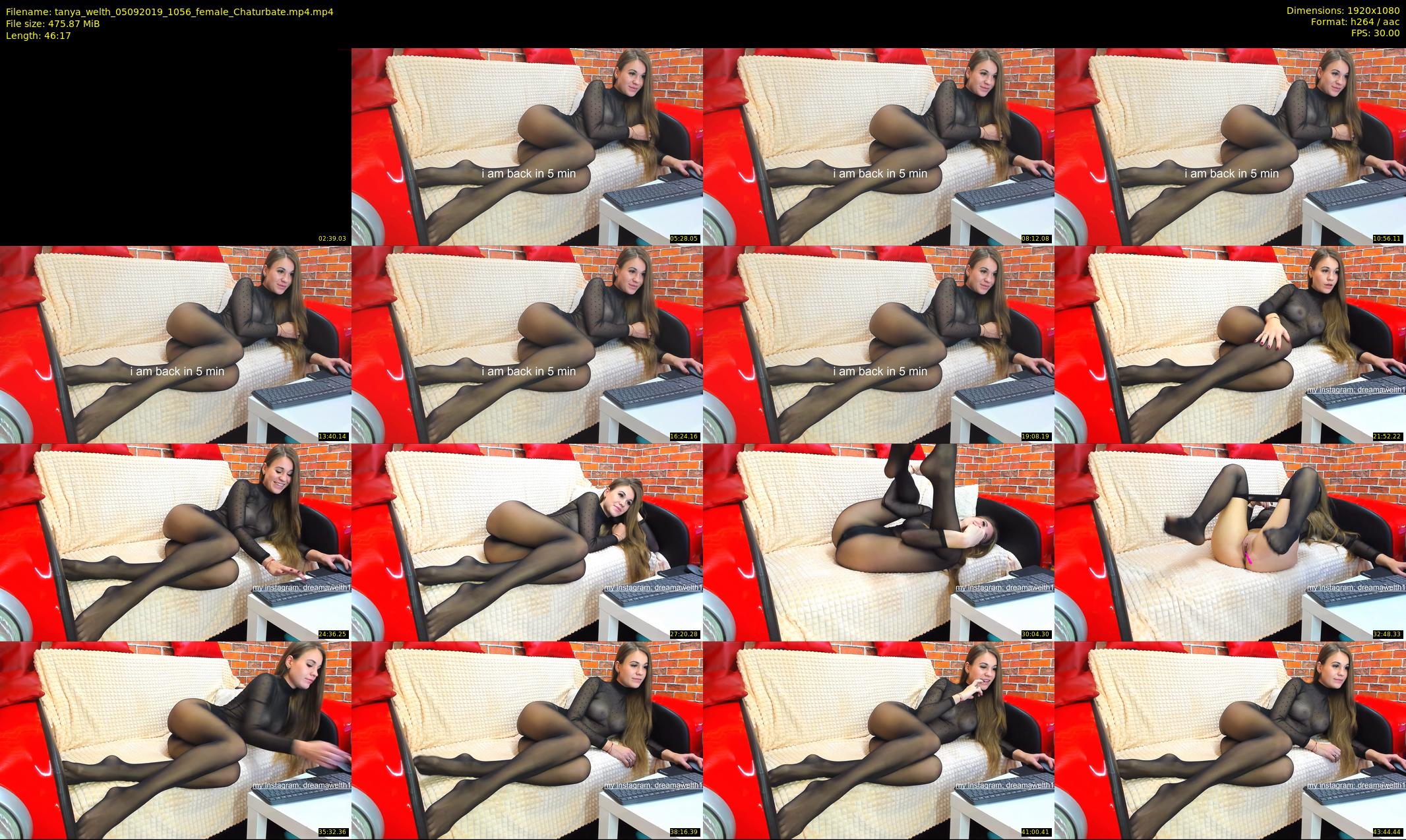 tanya_welth — 47 minute Chaturbate female cam show recording, 1080p, Sep 5, 2019