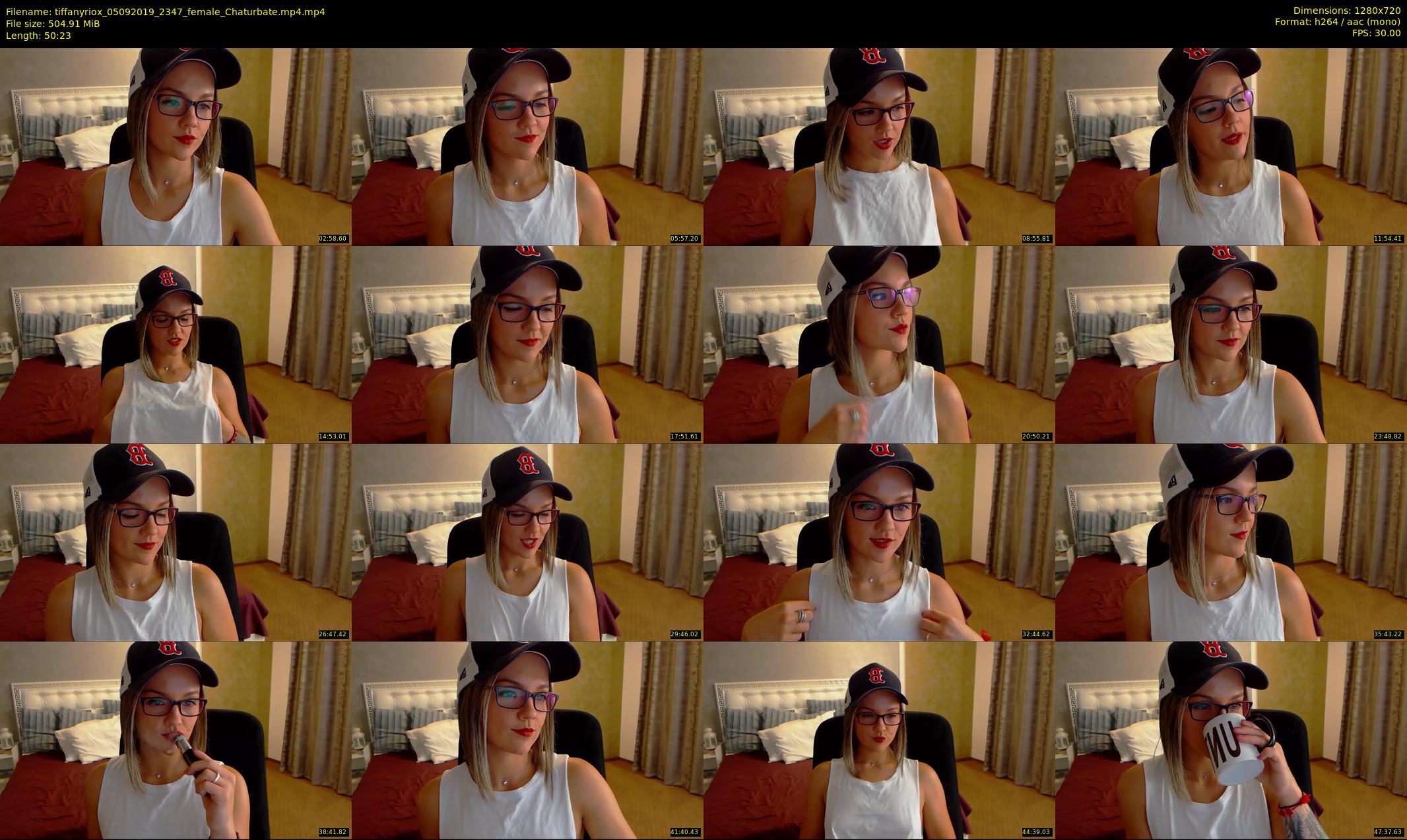 tiffanyriox — 51 minute Chaturbate female cam show recording, 720p, Sep 5, 2019