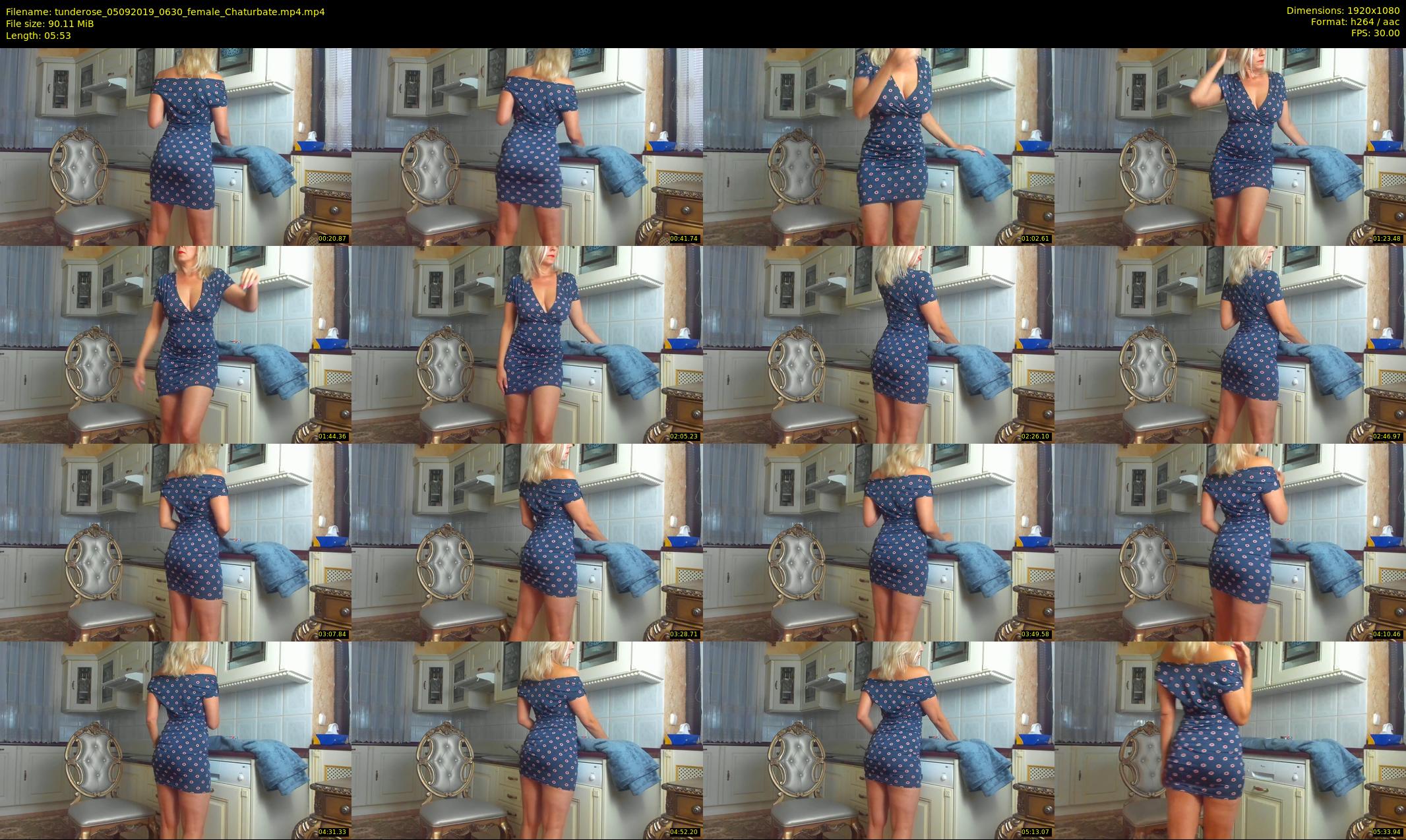tunderose — 6 minute Chaturbate female cam show recording, 1080p, Sep 5, 2019