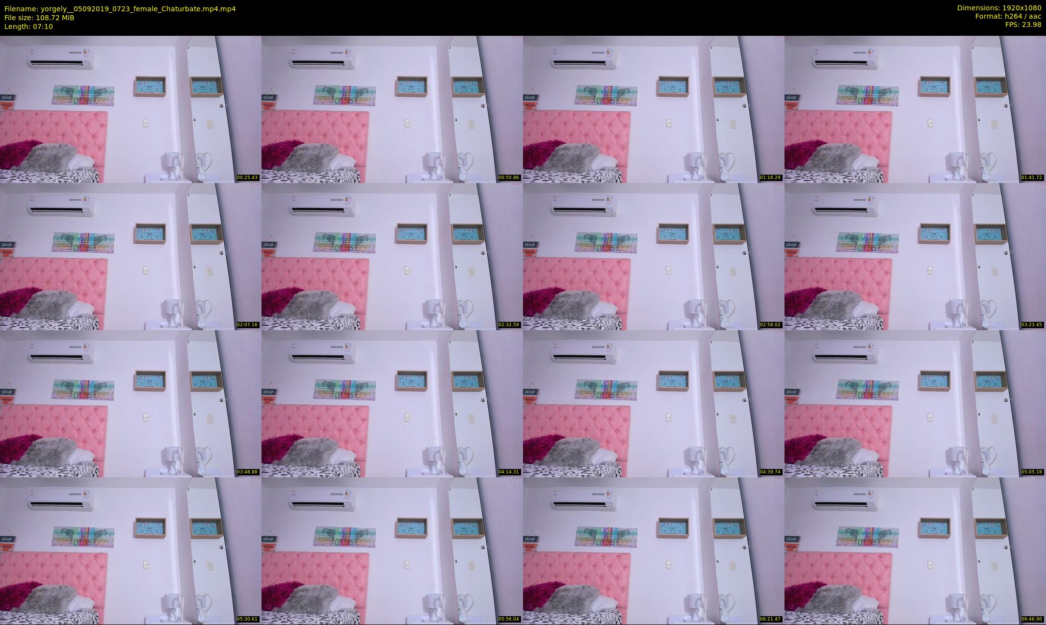 yorgely_ — 8 minute Chaturbate female cam show recording, 1080p, Sep 5, 2019