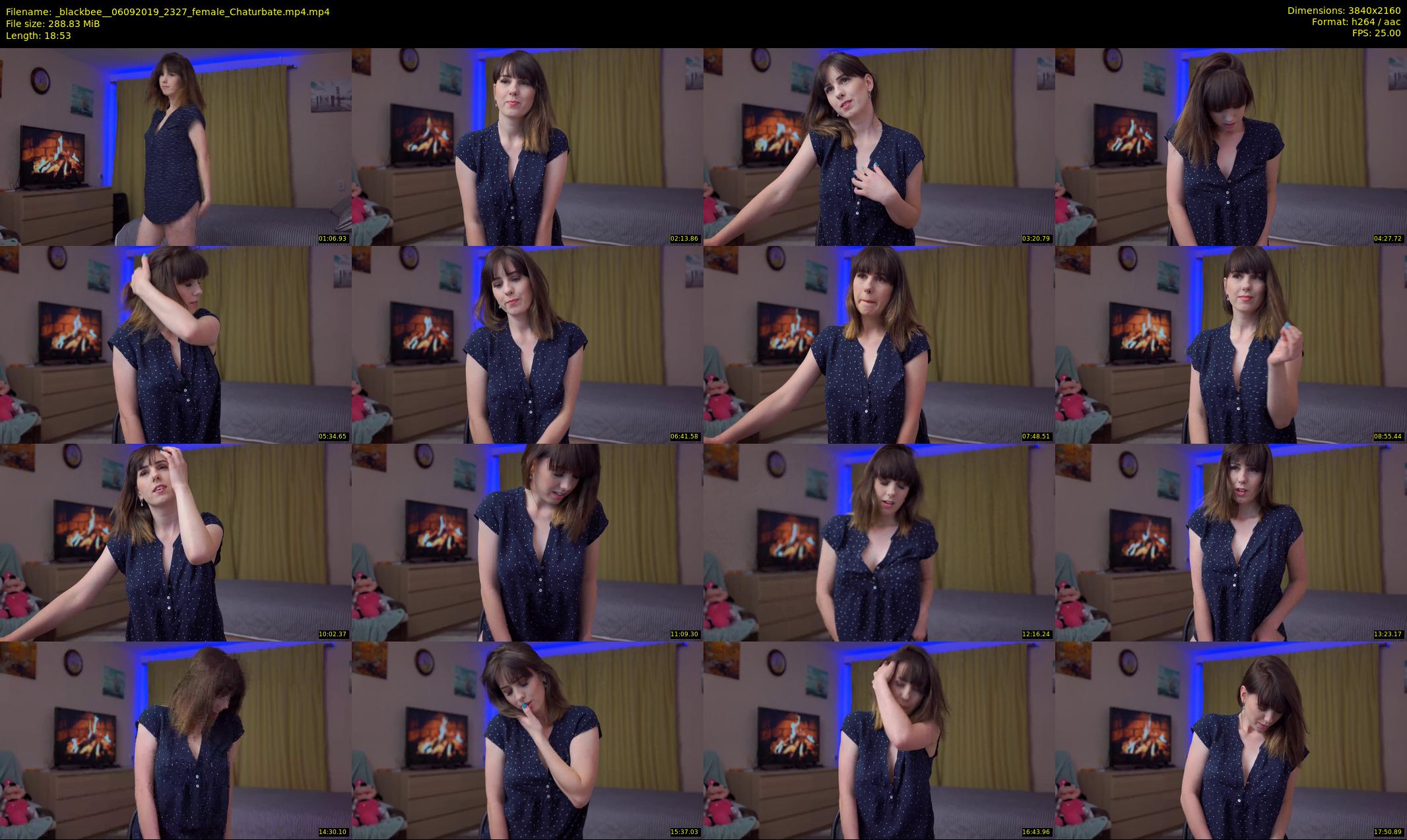 _blackbee_ — 19 minute Chaturbate female cam show recording, 4K, Sep 6, 2019