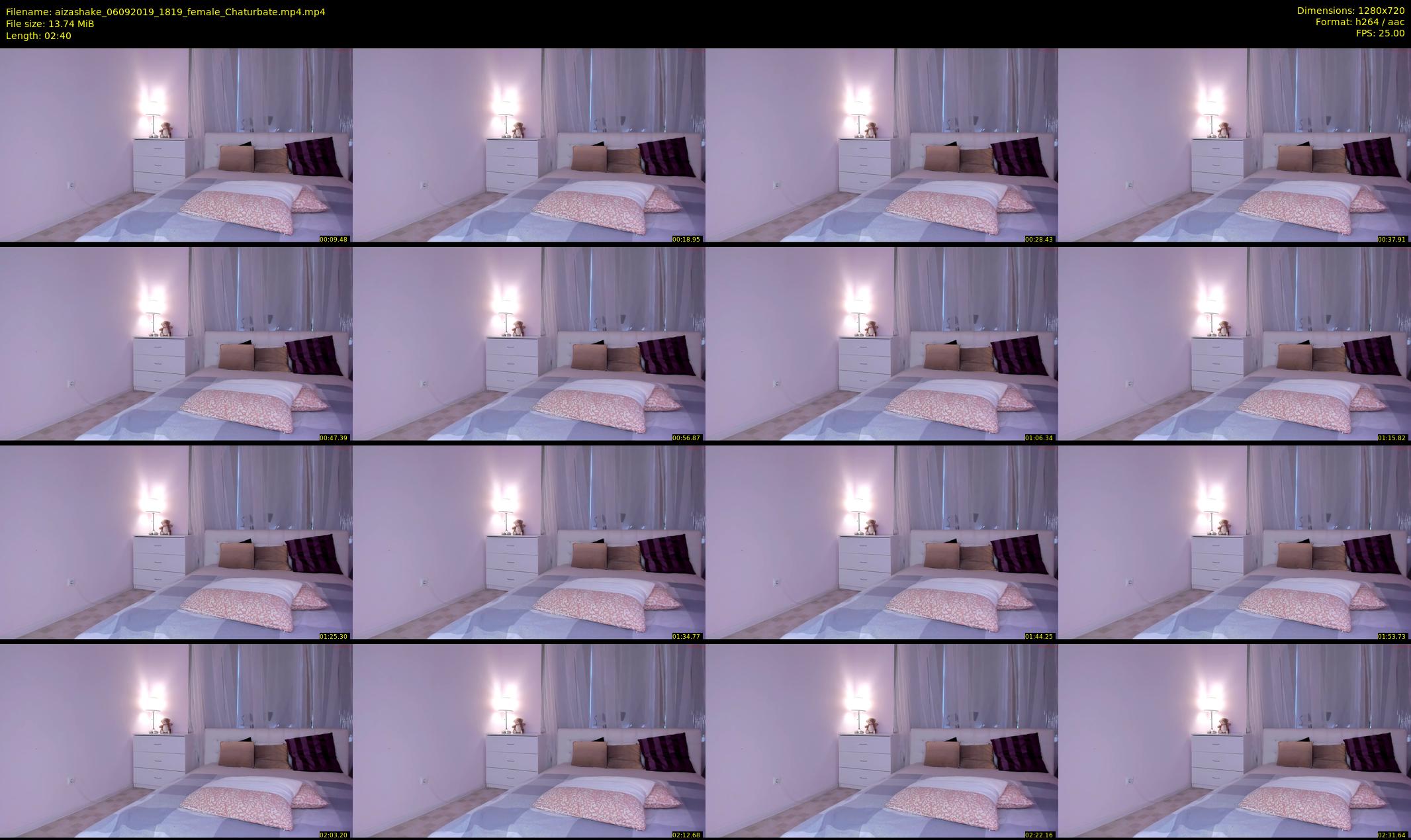 aizashake — 3 minute Chaturbate female cam show recording, 720p, Sep 6, 2019