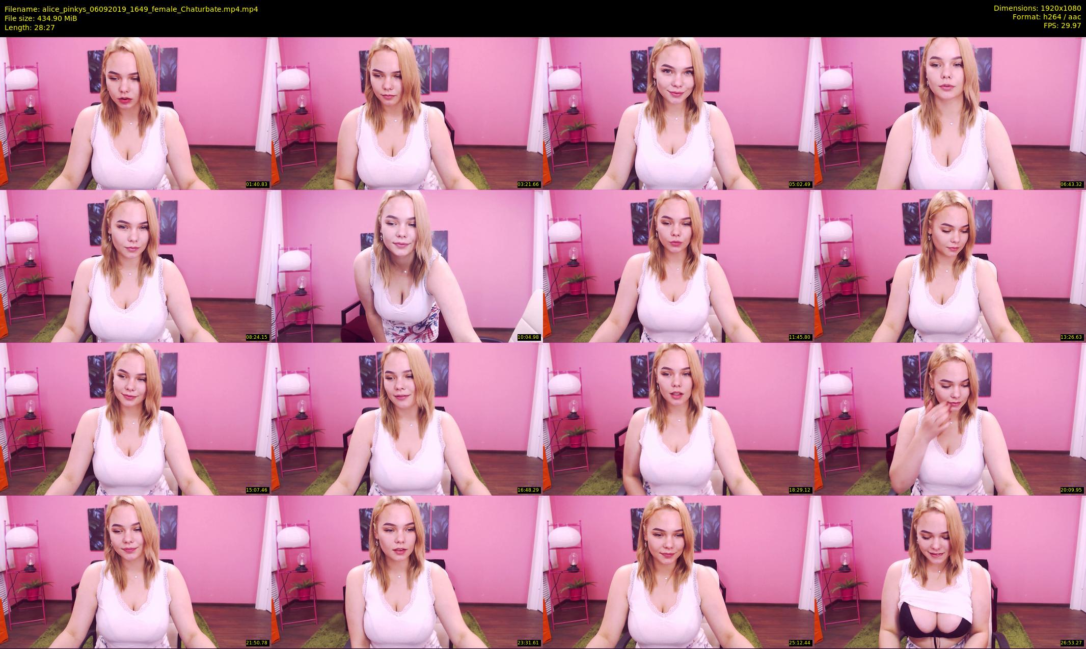 alice_pinkys — 29 minute Chaturbate female cam show recording, 1080p, Sep 6, 2019