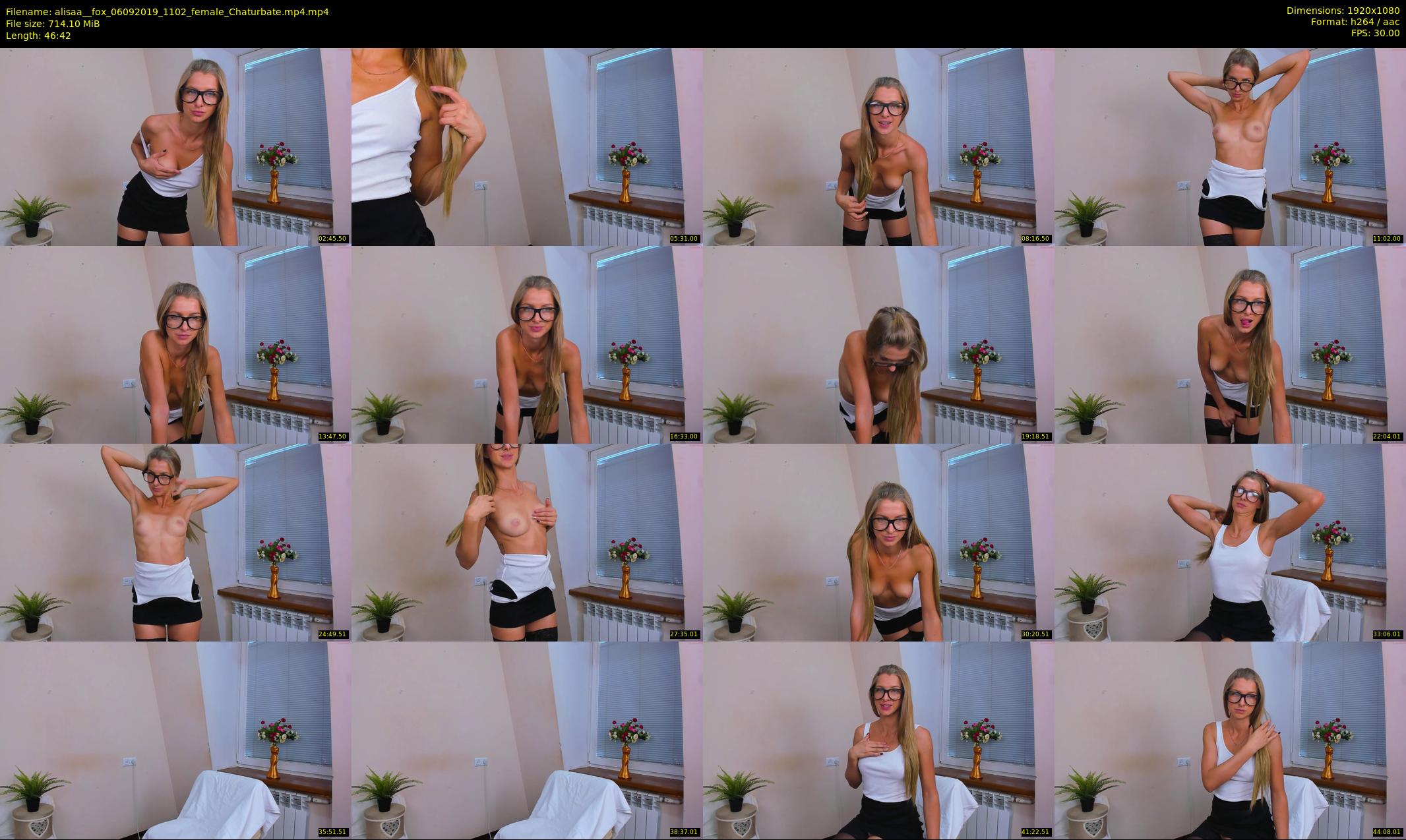 alisaa__fox — 47 minute Chaturbate female cam show recording, 1080p, Sep 6, 2019