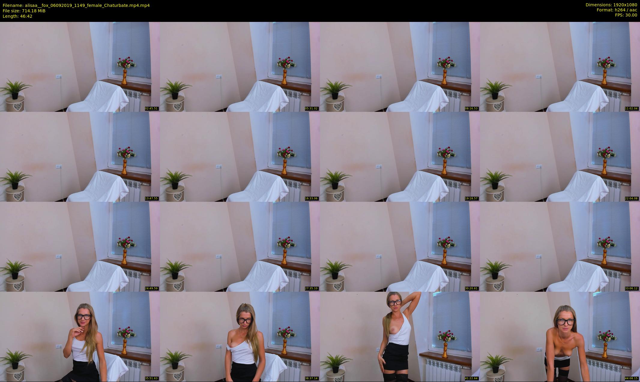 alisaa__fox — 47 minute Chaturbate female cam show recording, 1080p, Sep 6, 2019