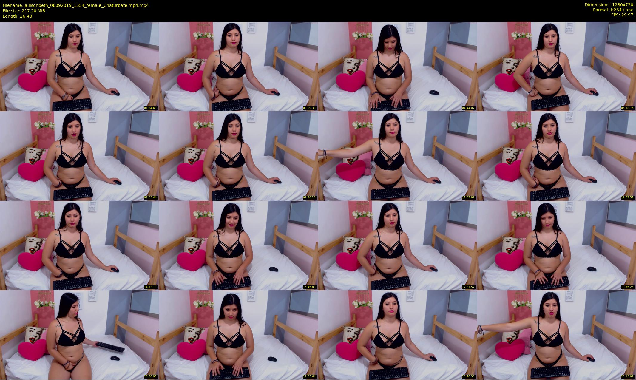 allisonbeth — 27 minute Chaturbate female cam show recording, 720p, Sep 6, 2019