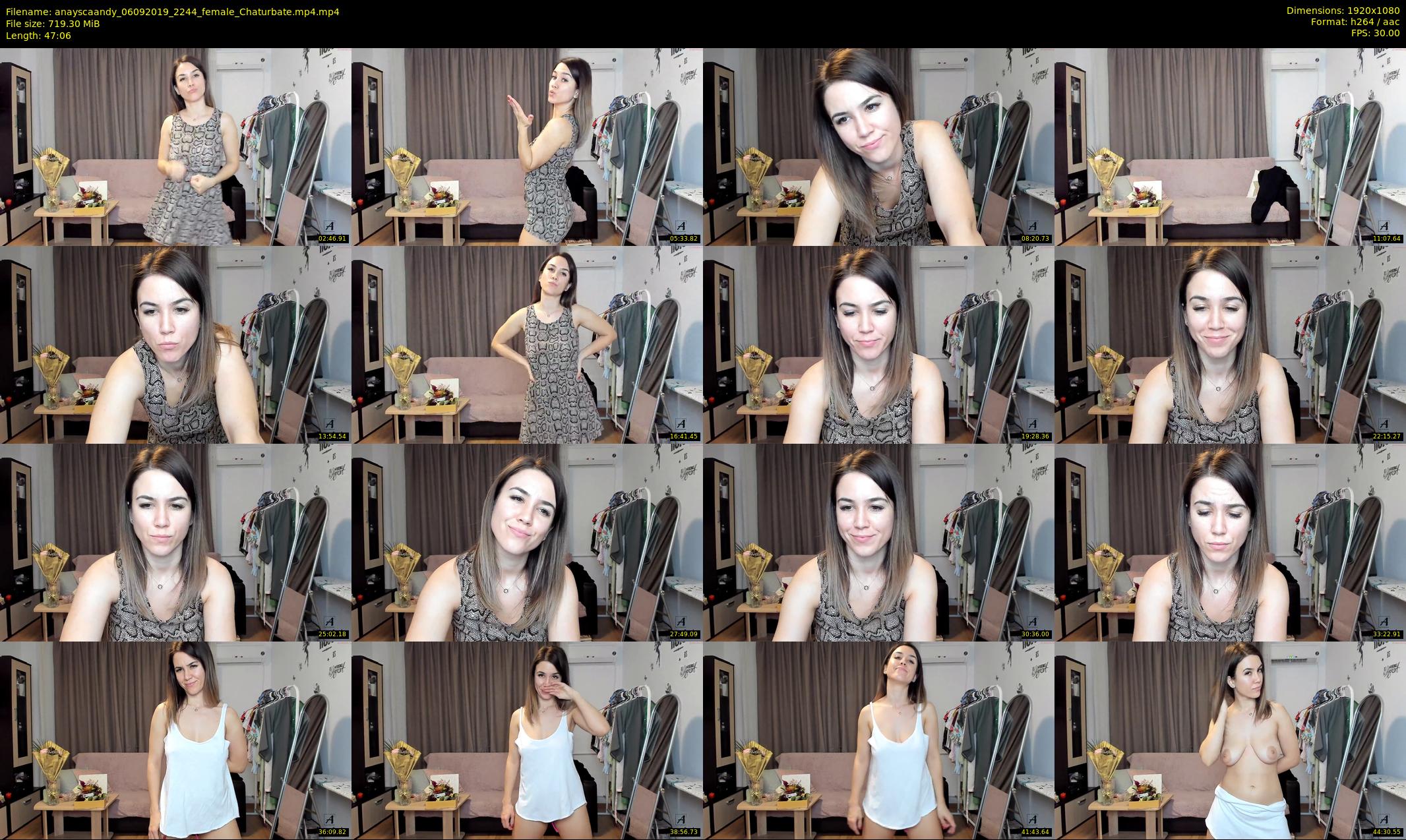 anayscaandy — 48 minute Chaturbate female cam show recording, 1080p, Sep 6, 2019