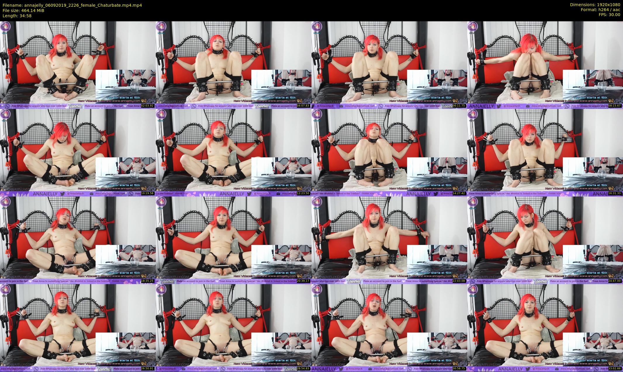 annajelly — 35 minute Chaturbate couple cam show recording, 1080p, Sep 6, 2019