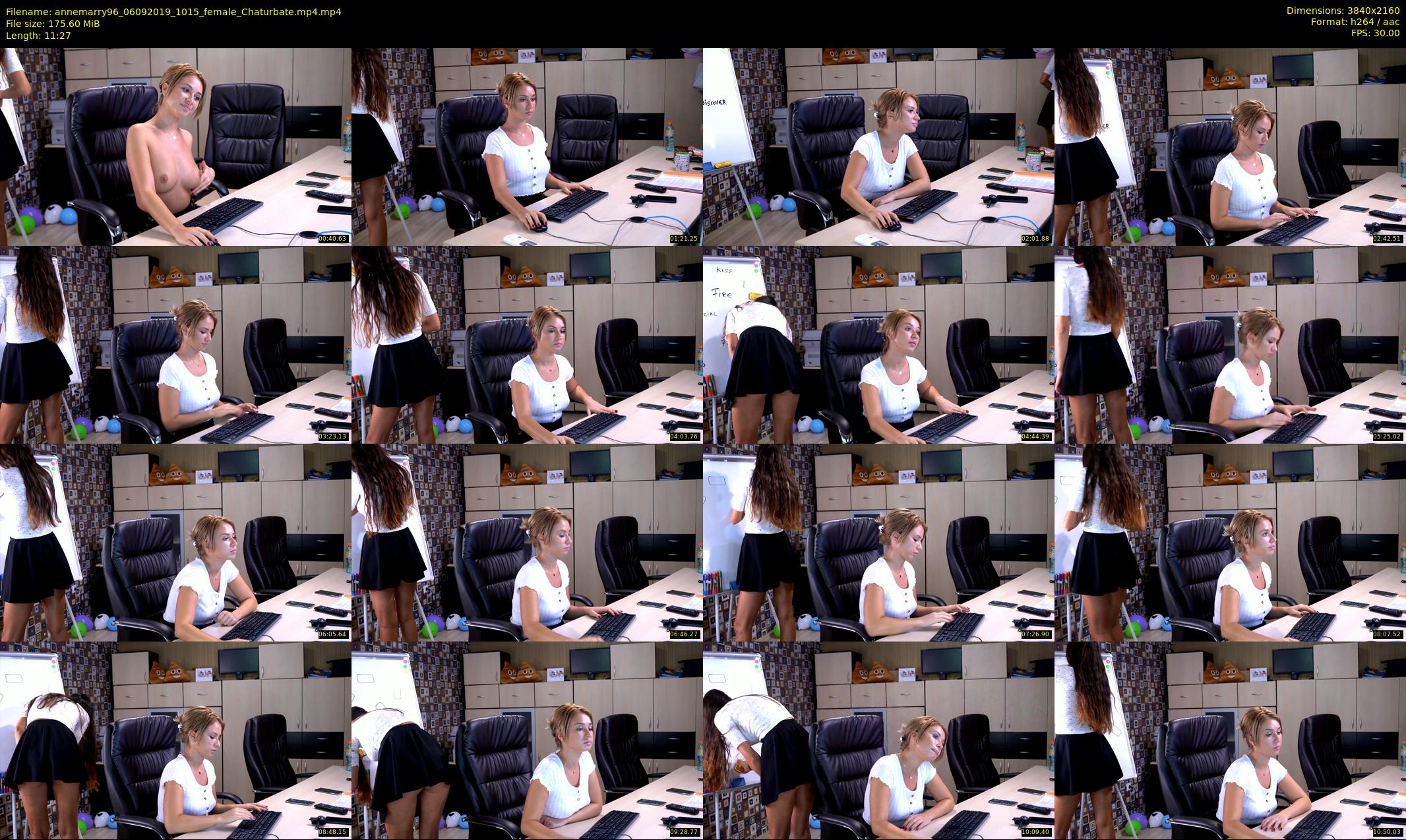 annemarry96 — 12 minute Chaturbate female cam show recording, 4K, Sep 6, 2019