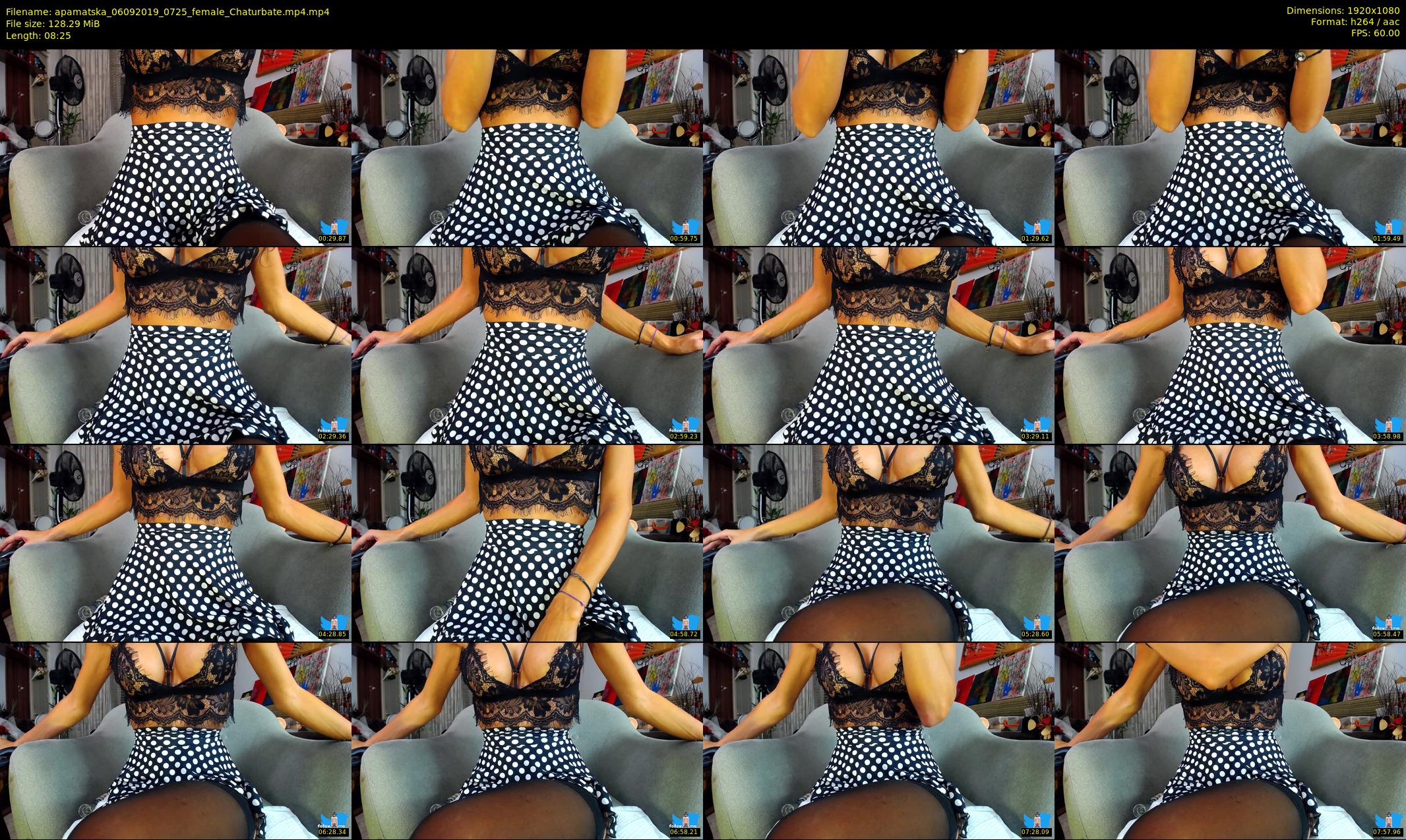 apamatska — 9 minute Chaturbate female cam show recording, 1080p, Sep 6, 2019