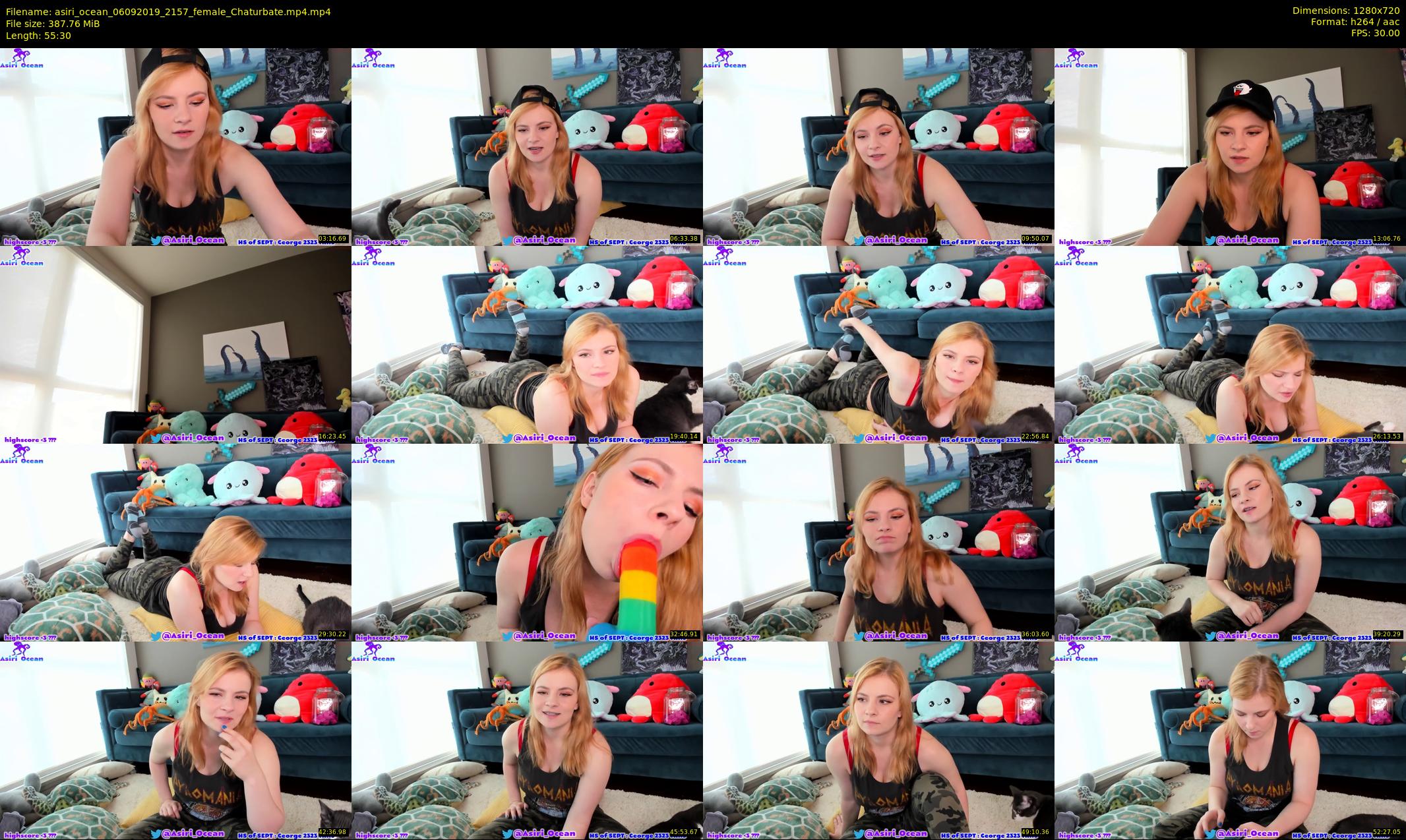 asiri_ocean — 56 minute Chaturbate female cam show recording, 720p, Sep 6, 2019