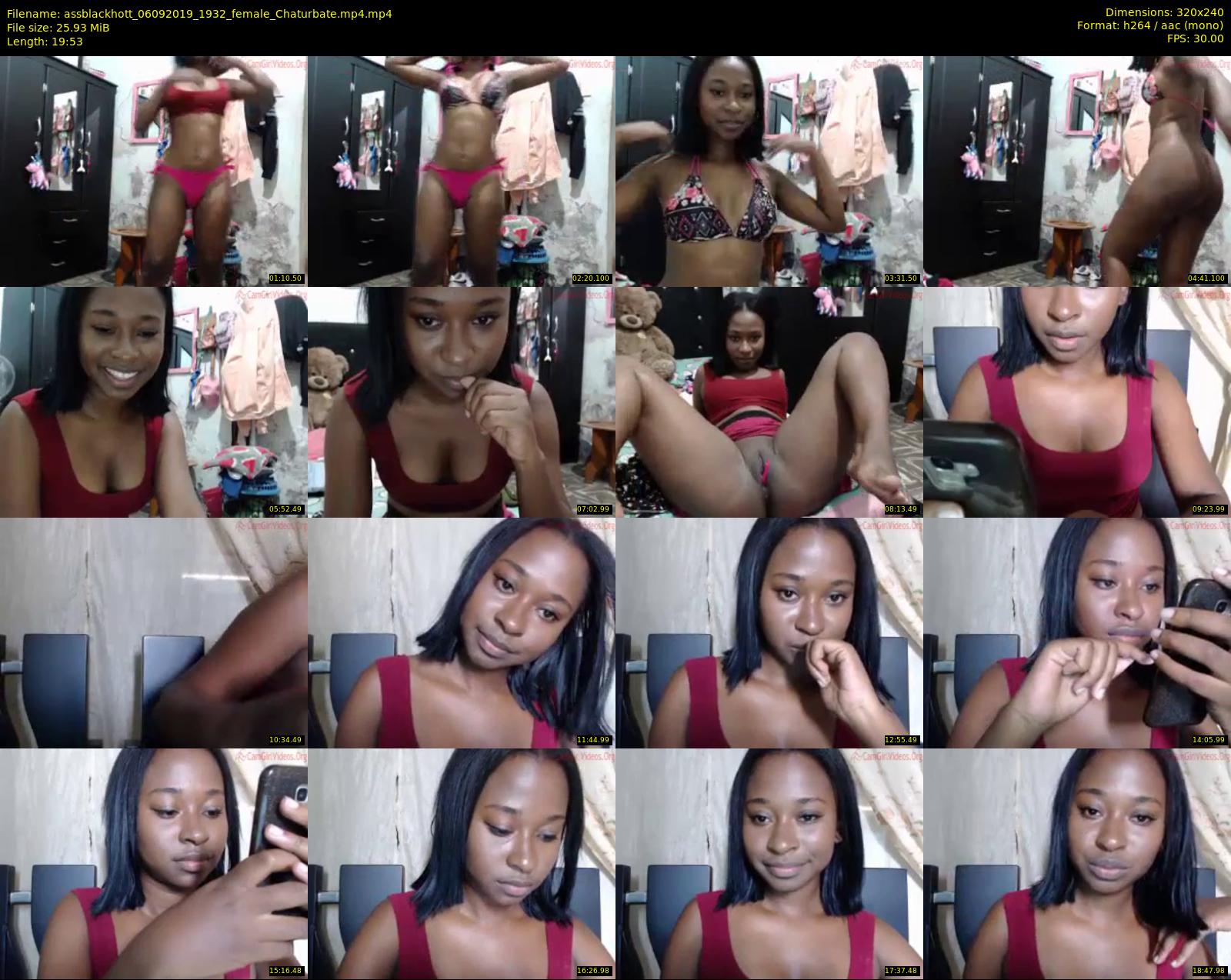 assblackhott — 20 minute Chaturbate female cam show recording, SD, Sep 6, 2019