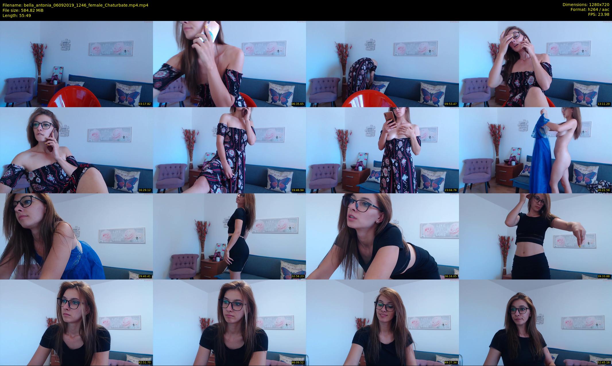 bella_antonia — 56 minute Chaturbate female cam show recording, 720p, Sep 6, 2019