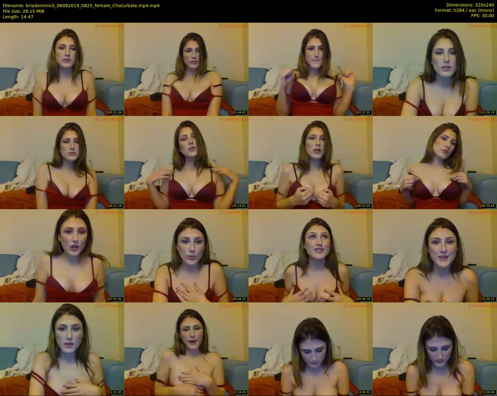 briadominick — 15 minute Chaturbate couple cam show recording, SD, Sep 6, 2019