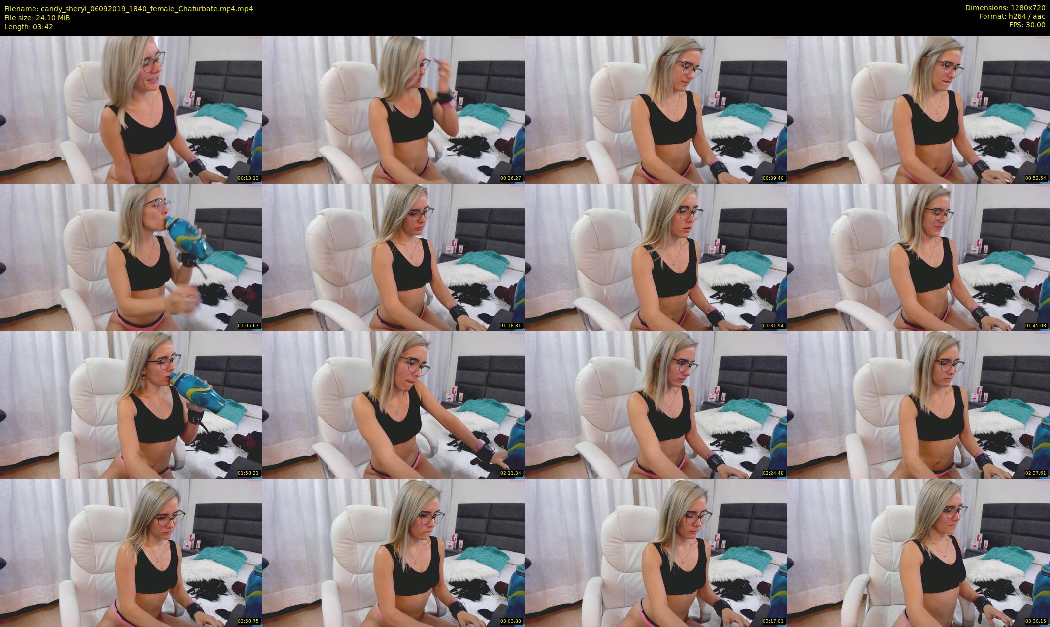 candy_sheryl — 4 minute Chaturbate female cam show recording, 720p, Sep 6, 2019