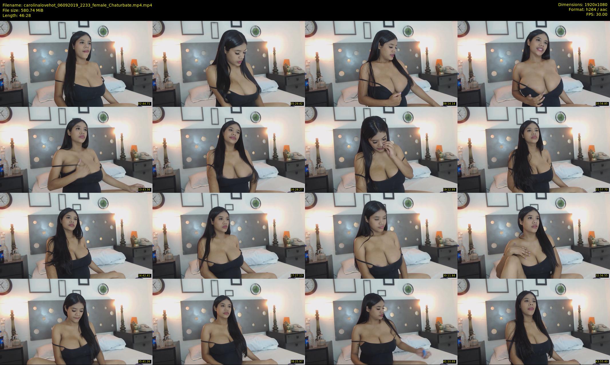 carolinalovehot — 47 minute Chaturbate female cam show recording, 1080p, Sep 6, 2019