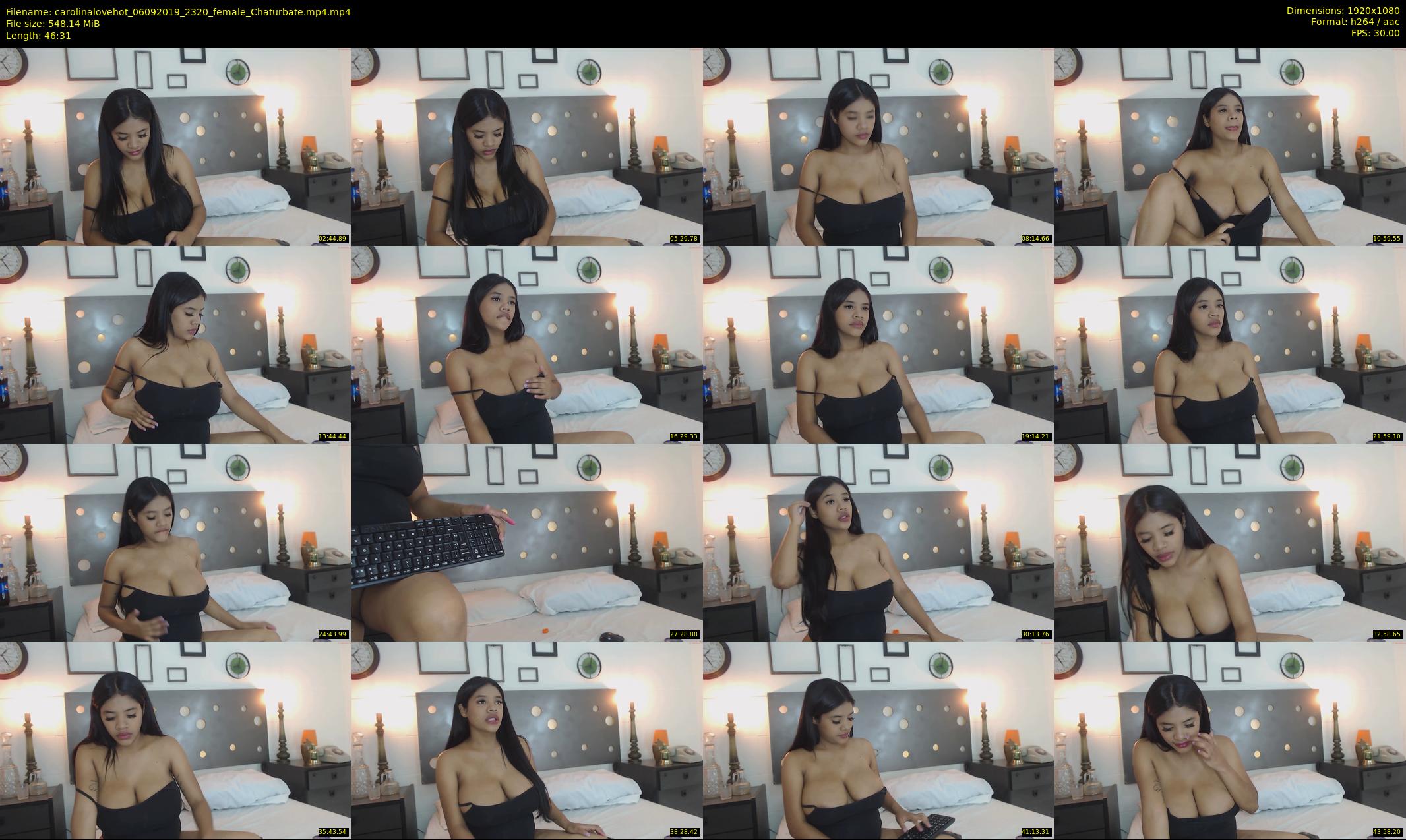 carolinalovehot — 47 minute Chaturbate female cam show recording, 1080p, Sep 6, 2019