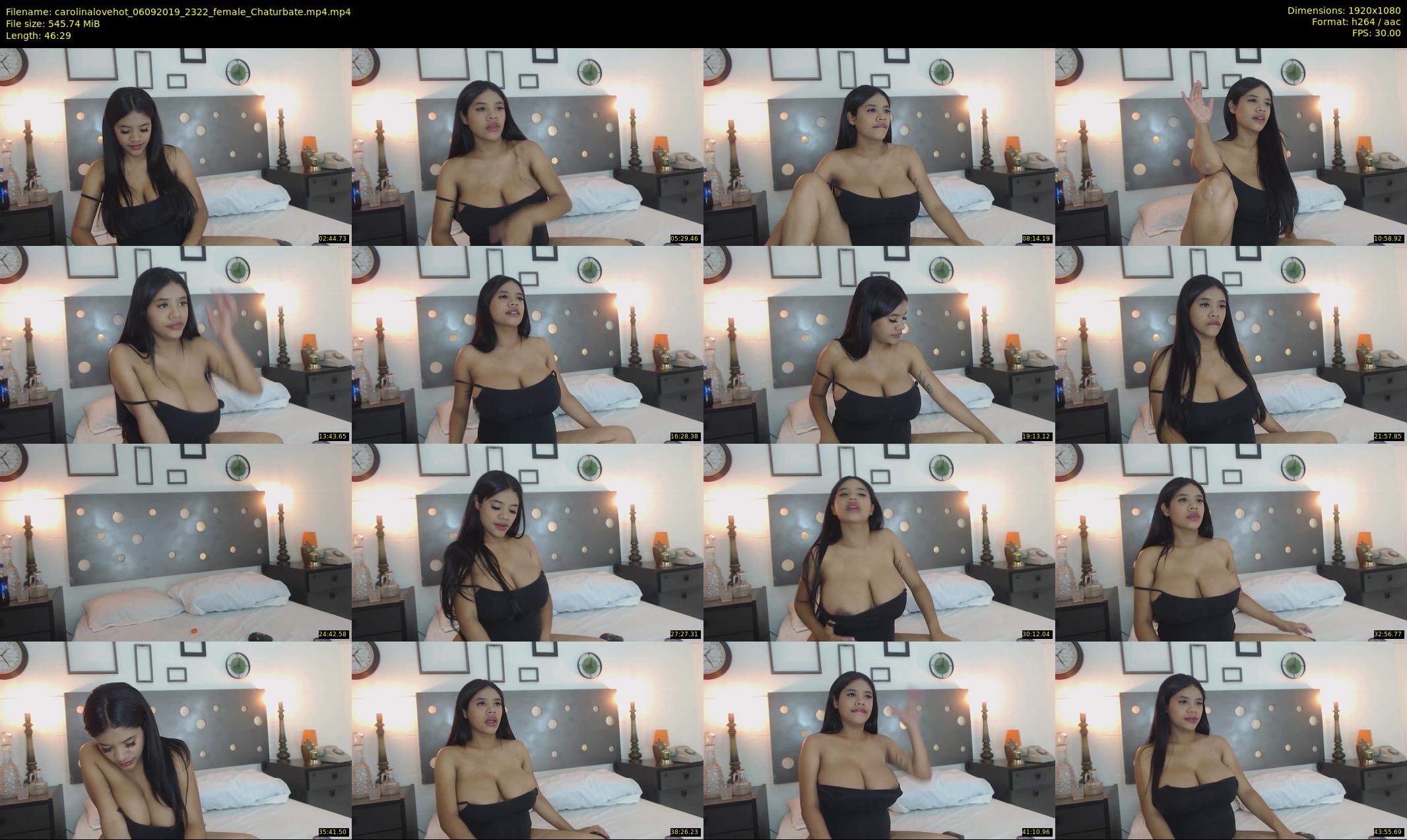 carolinalovehot — 47 minute Chaturbate female cam show recording, 1080p, Sep 6, 2019