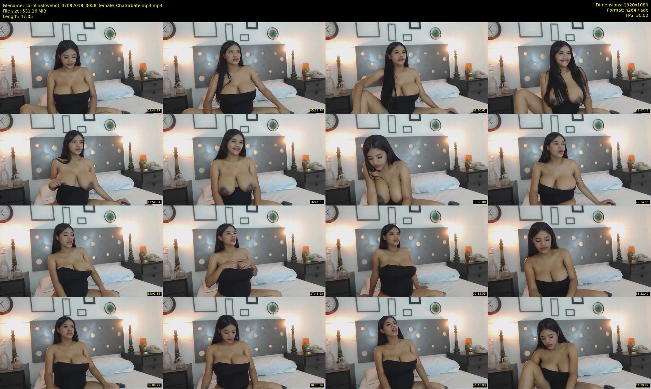 carolinalovehot — 48 minute Chaturbate female cam show recording, 1080p, Sep 7, 2019