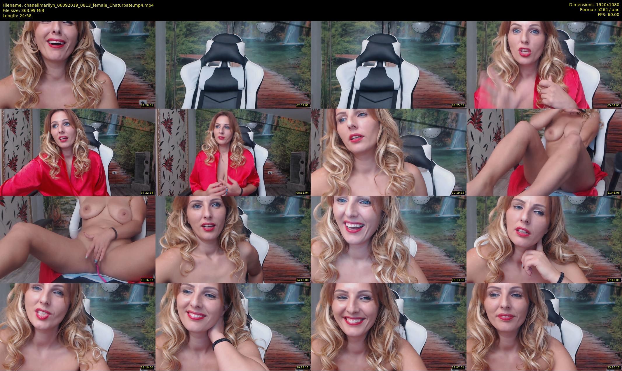 chanellmarilyn — 25 minute Chaturbate female cam show recording, 1080p, Sep 6, 2019
