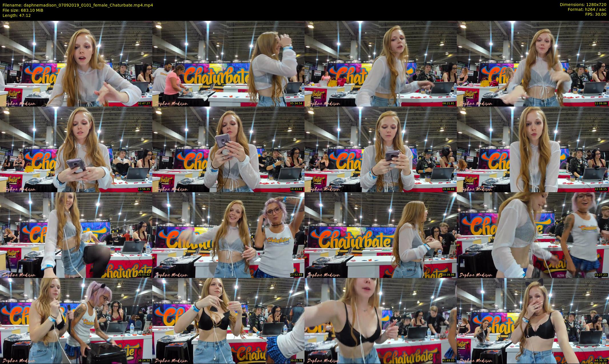 daphnemadison — 48 minute Chaturbate couple cam show recording, 720p, Sep 7, 2019