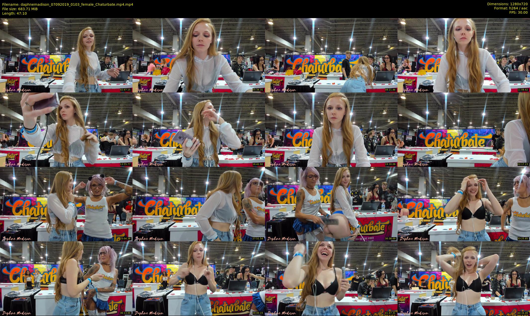 daphnemadison — 48 minute Chaturbate couple cam show recording, 720p, Sep 7, 2019