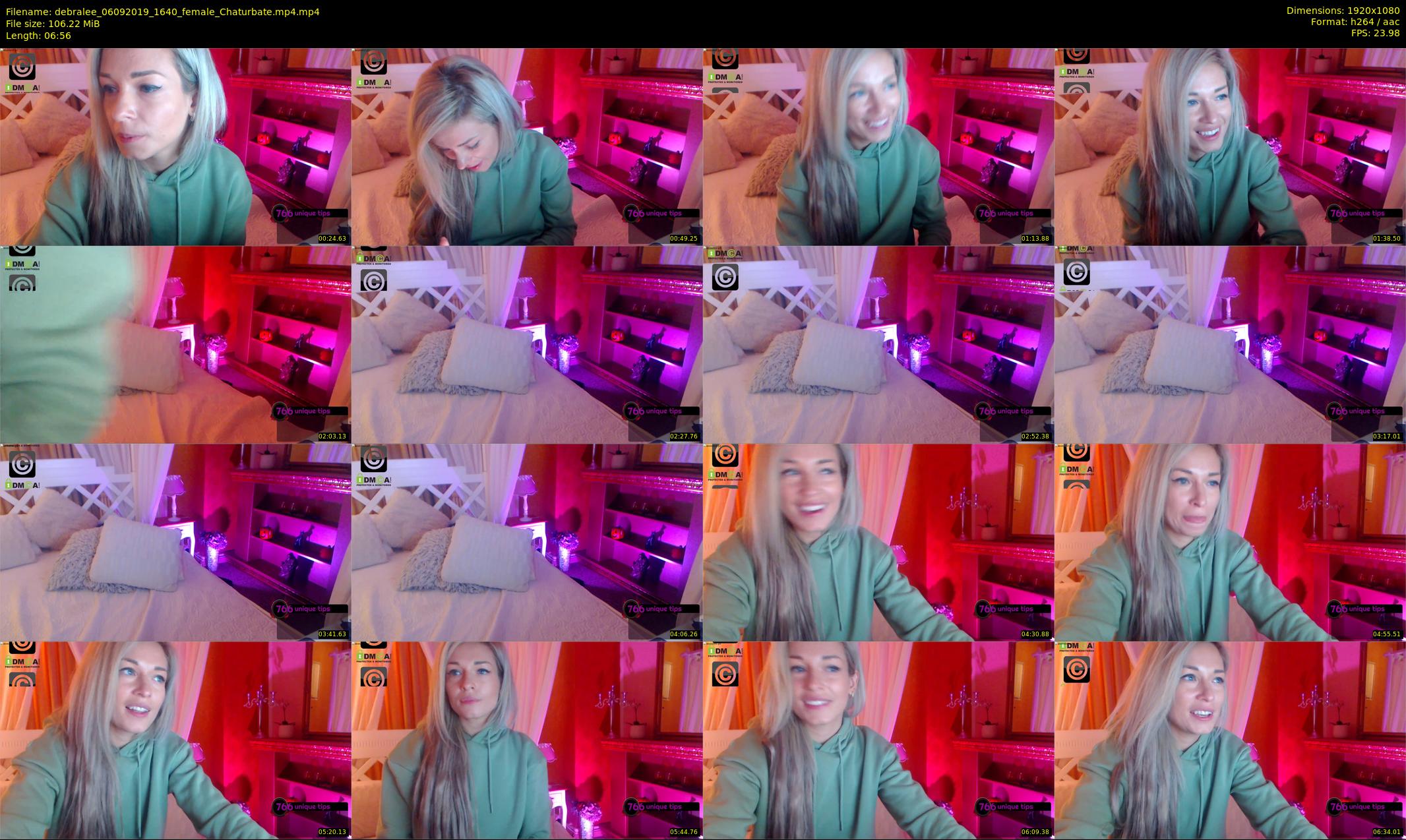 debralee — 7 minute Chaturbate female cam show recording, 1080p, Sep 6, 2019
