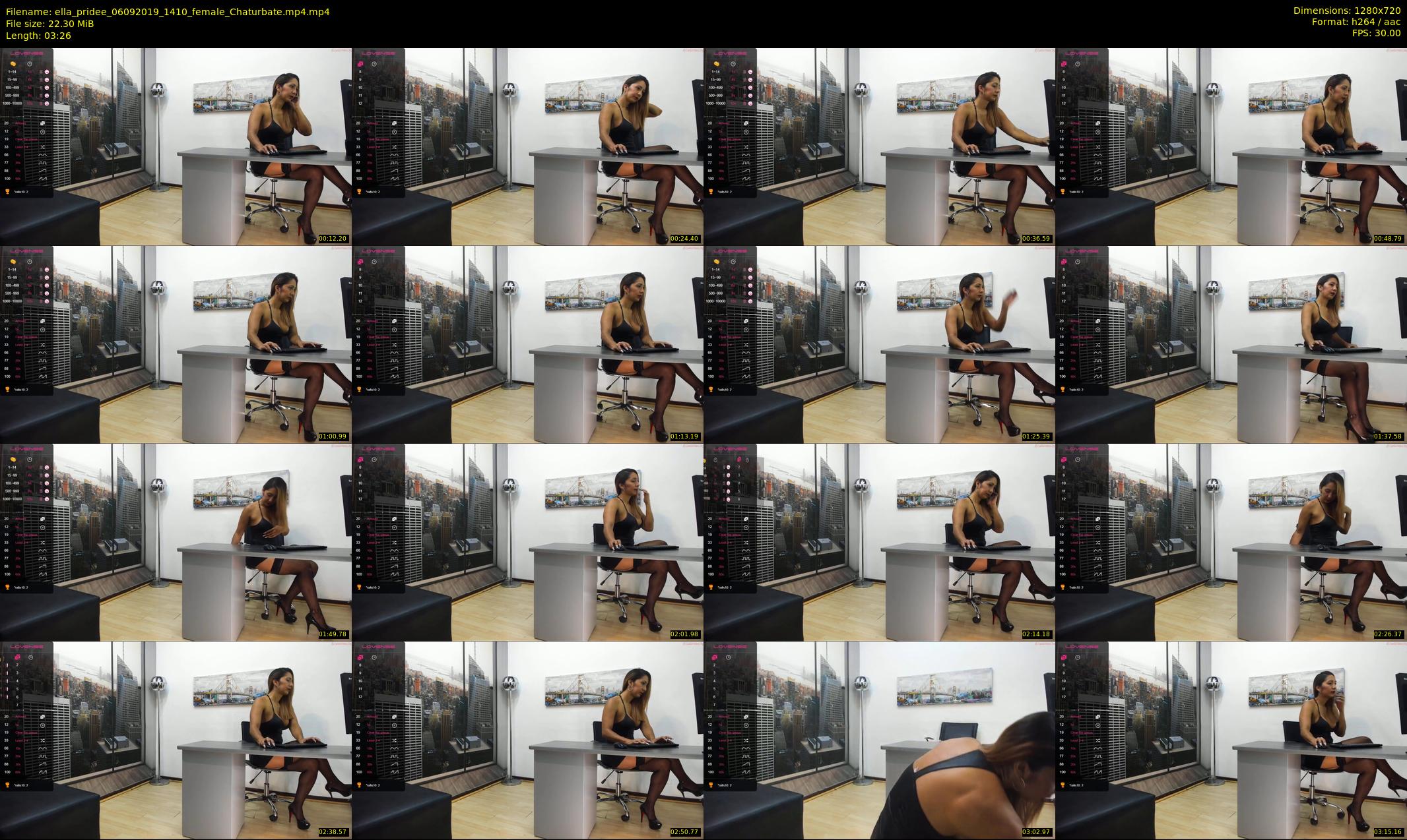 ella_pridee — 4 minute Chaturbate female cam show recording, 720p, Sep 6, 2019