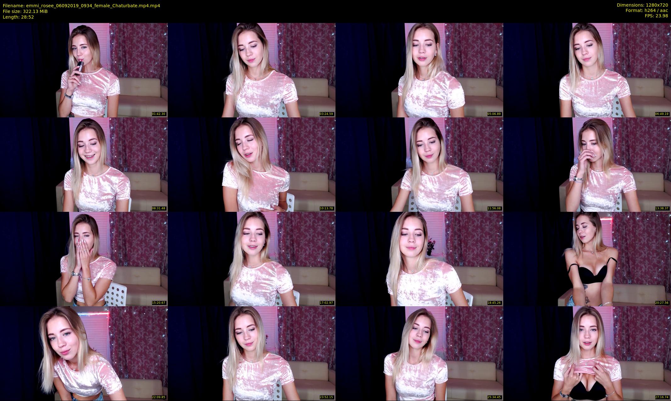 emmi_rosee — 29 minute Chaturbate female cam show recording, 720p, Sep 6, 2019