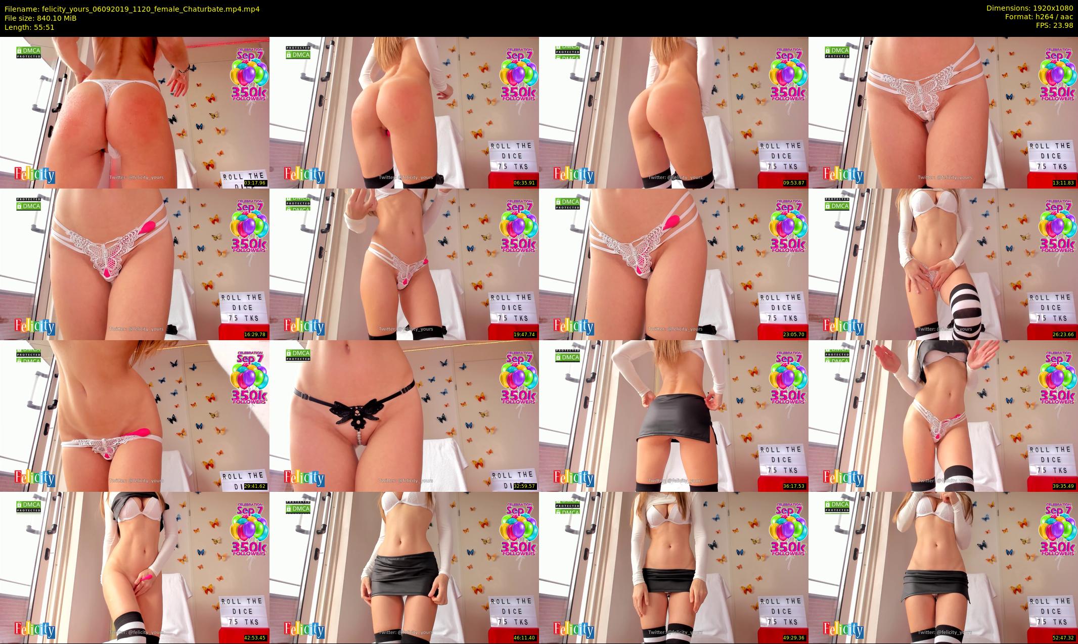 felicity_yours — 56 minute Chaturbate female cam show recording, 1080p, Sep 6, 2019
