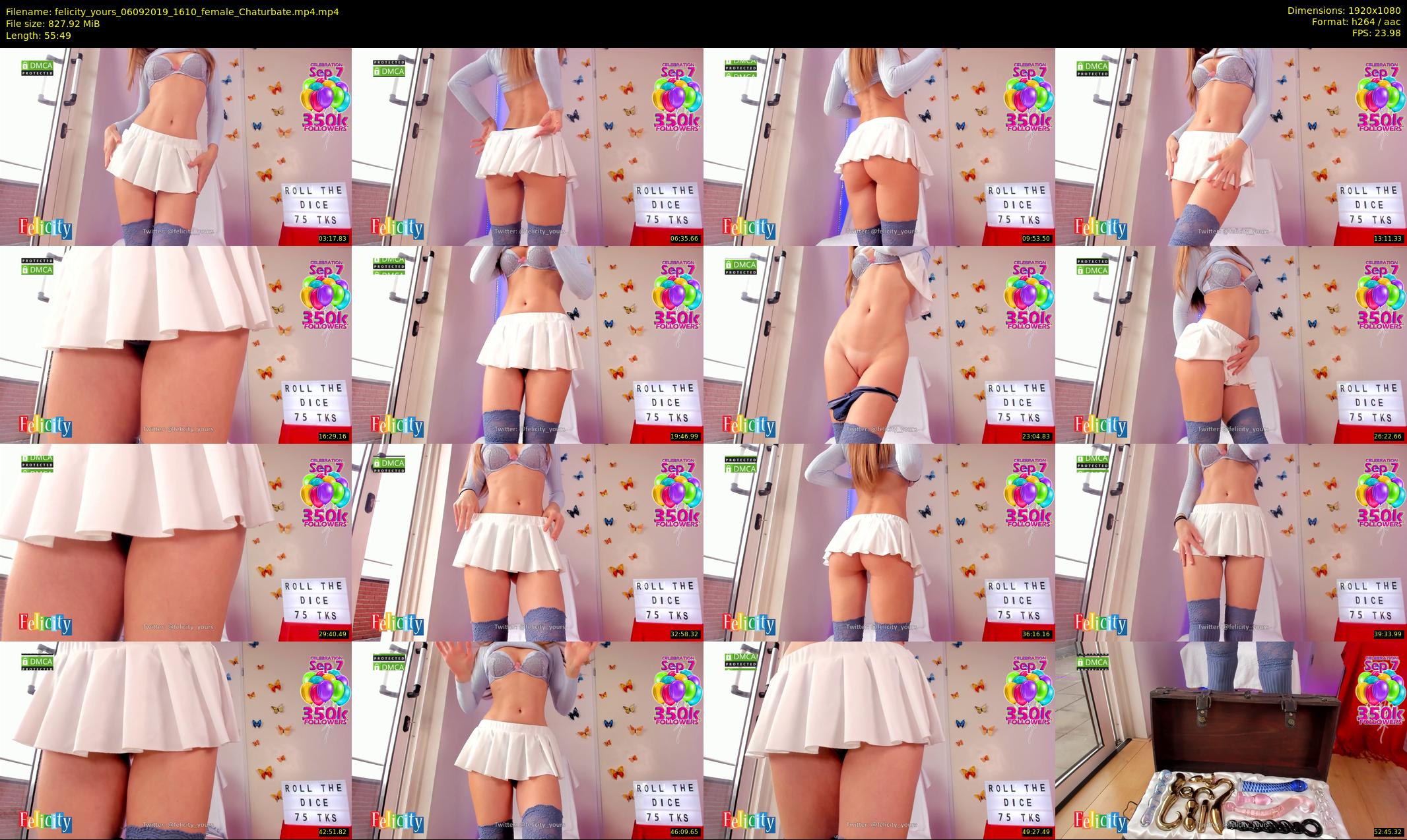 felicity_yours — 56 minute Chaturbate female cam show recording, 1080p, Sep 6, 2019