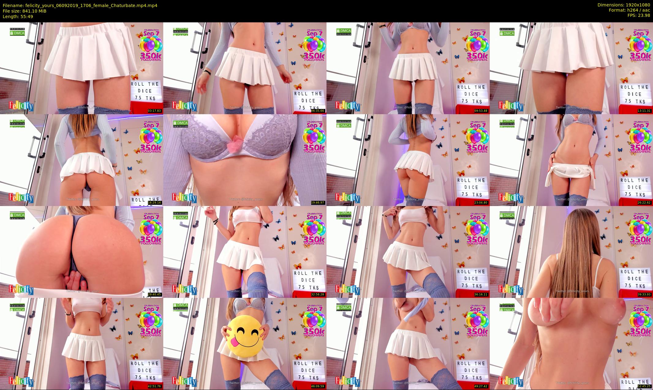 felicity_yours — 56 minute Chaturbate female cam show recording, 1080p, Sep 6, 2019
