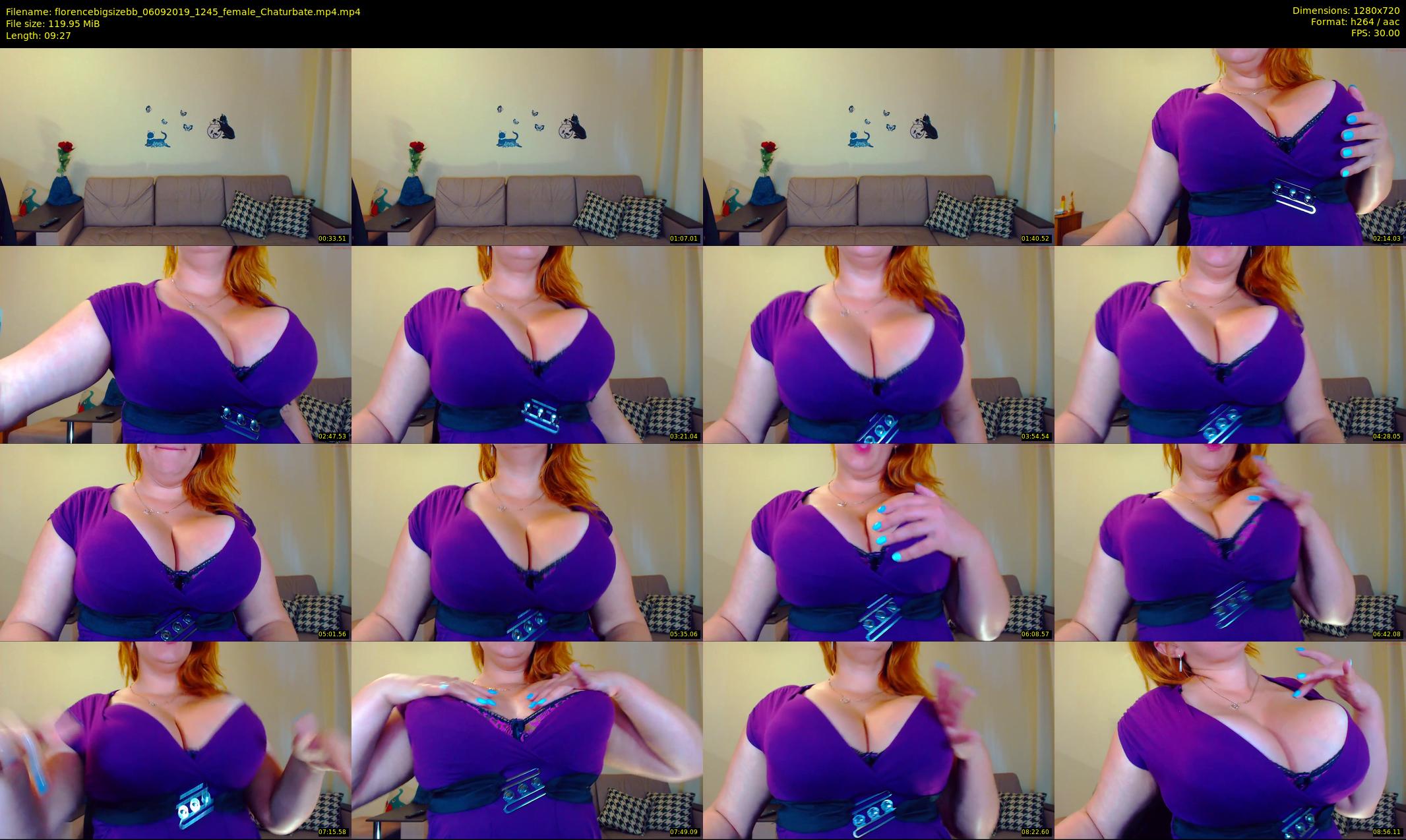 florencebigsizebb — 10 minute Chaturbate female cam show recording, 720p, Sep 6, 2019