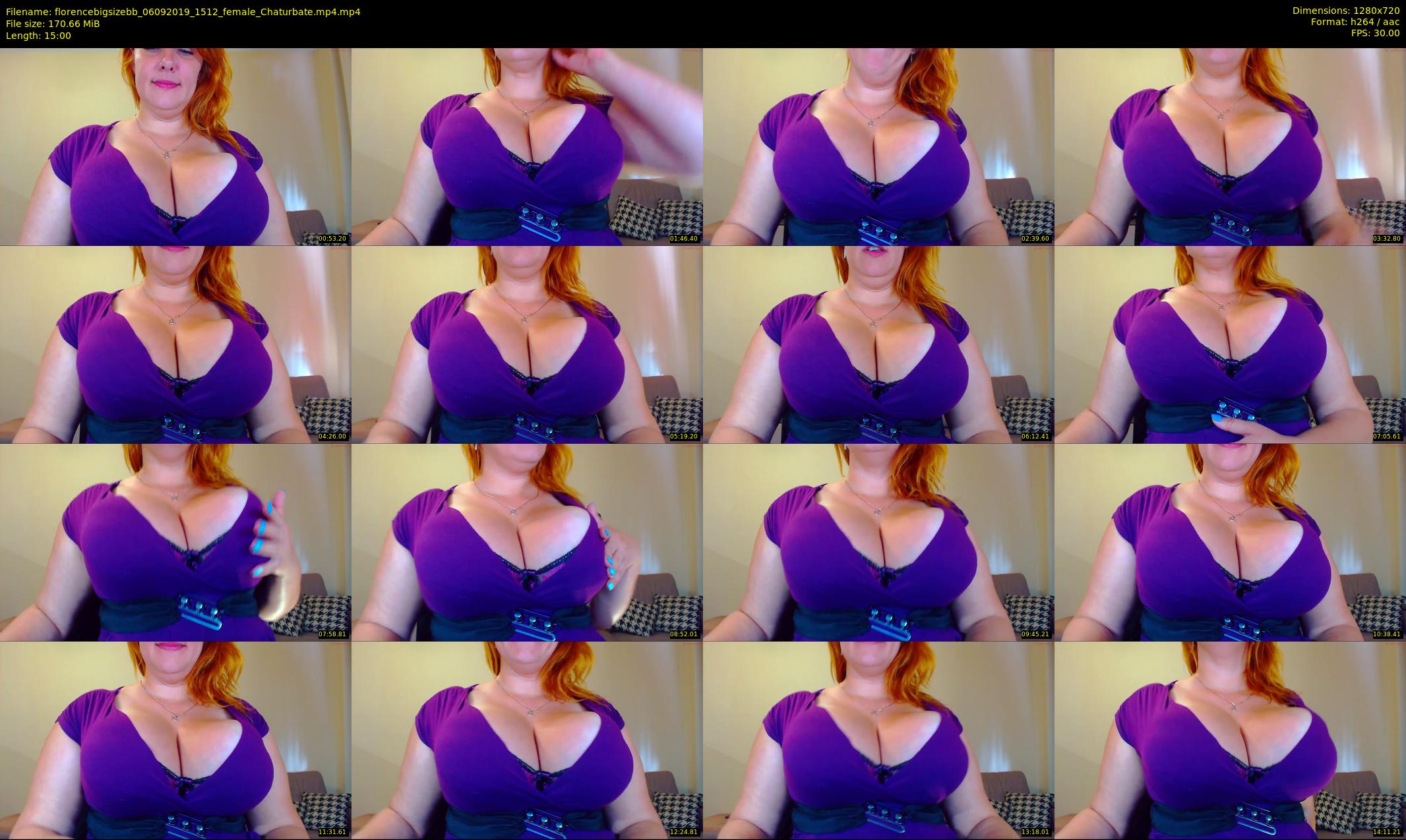 florencebigsizebb — 15 minute Chaturbate female cam show recording, 720p, Sep 6, 2019