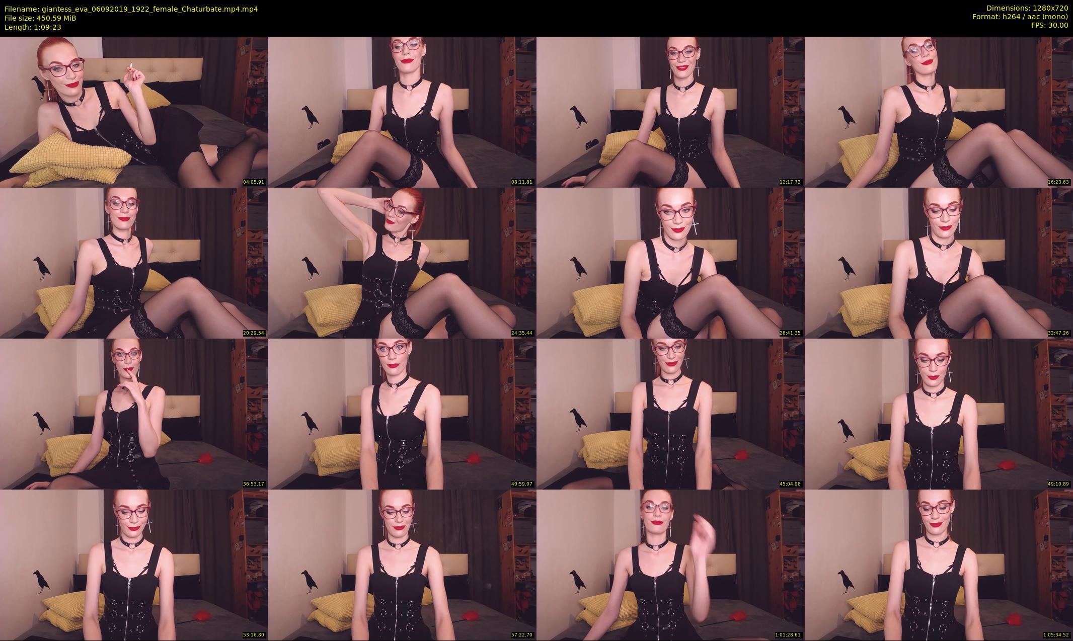 giantess_eva — 70 minute Chaturbate female cam show recording, 720p, Sep 6, 2019