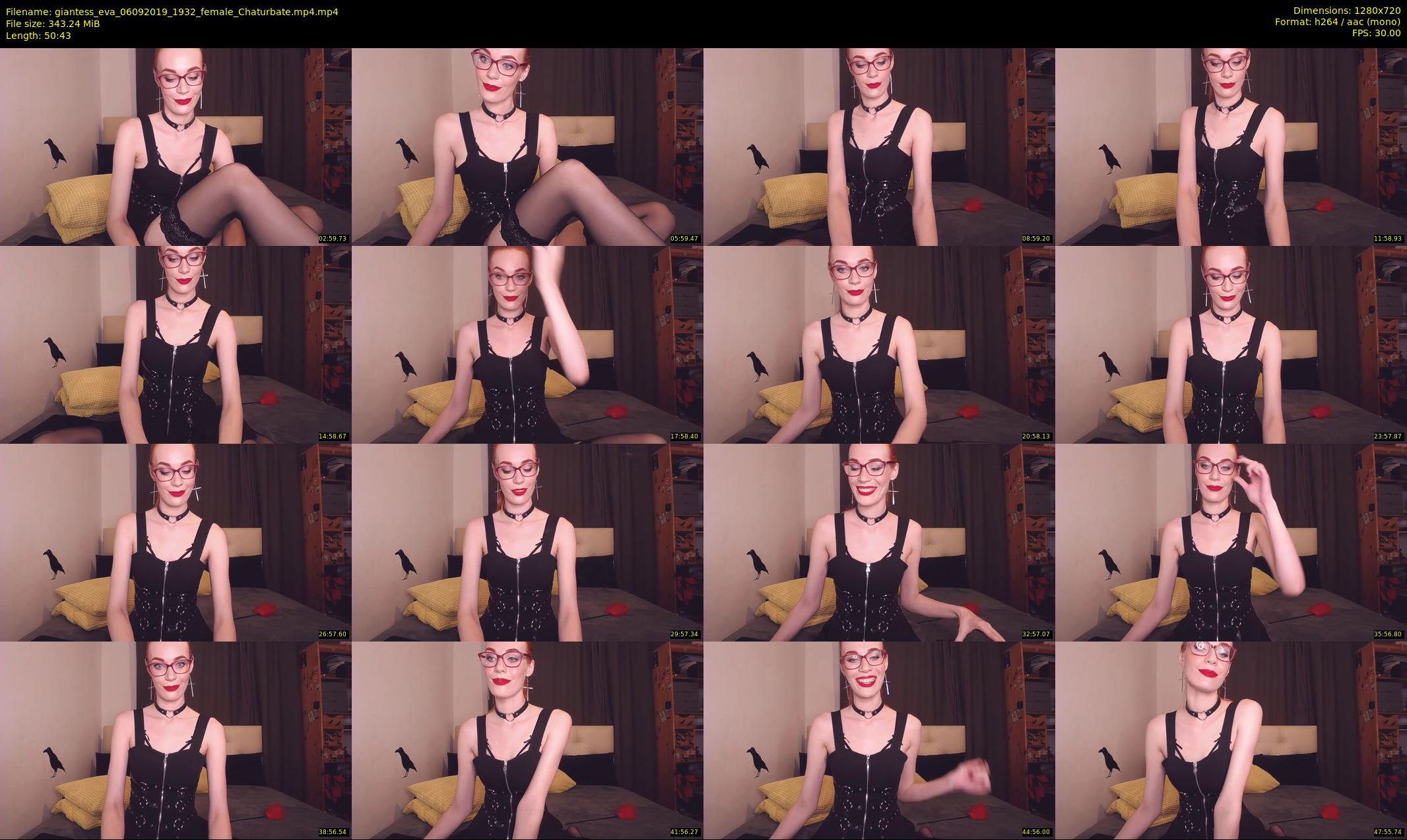 giantess_eva — 51 minute Chaturbate female cam show recording, 720p, Sep 6, 2019