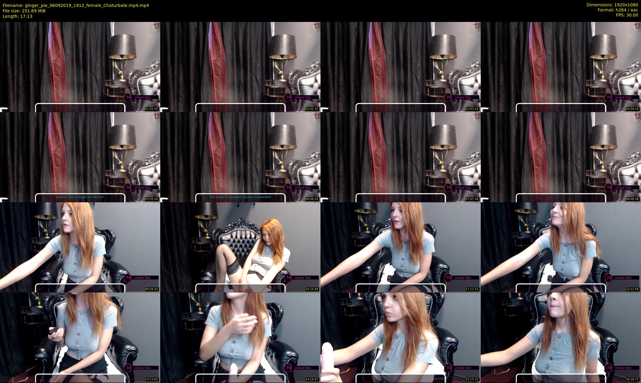 ginger_pie — 18 minute Chaturbate female cam show recording, 1080p, Sep 6, 2019