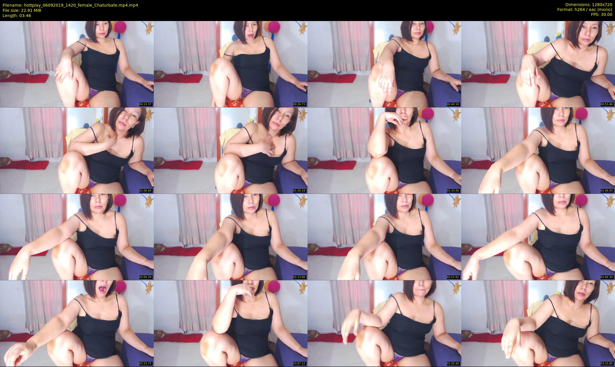 hottplay — 4 minute Chaturbate female cam show recording, 720p, Sep 6, 2019