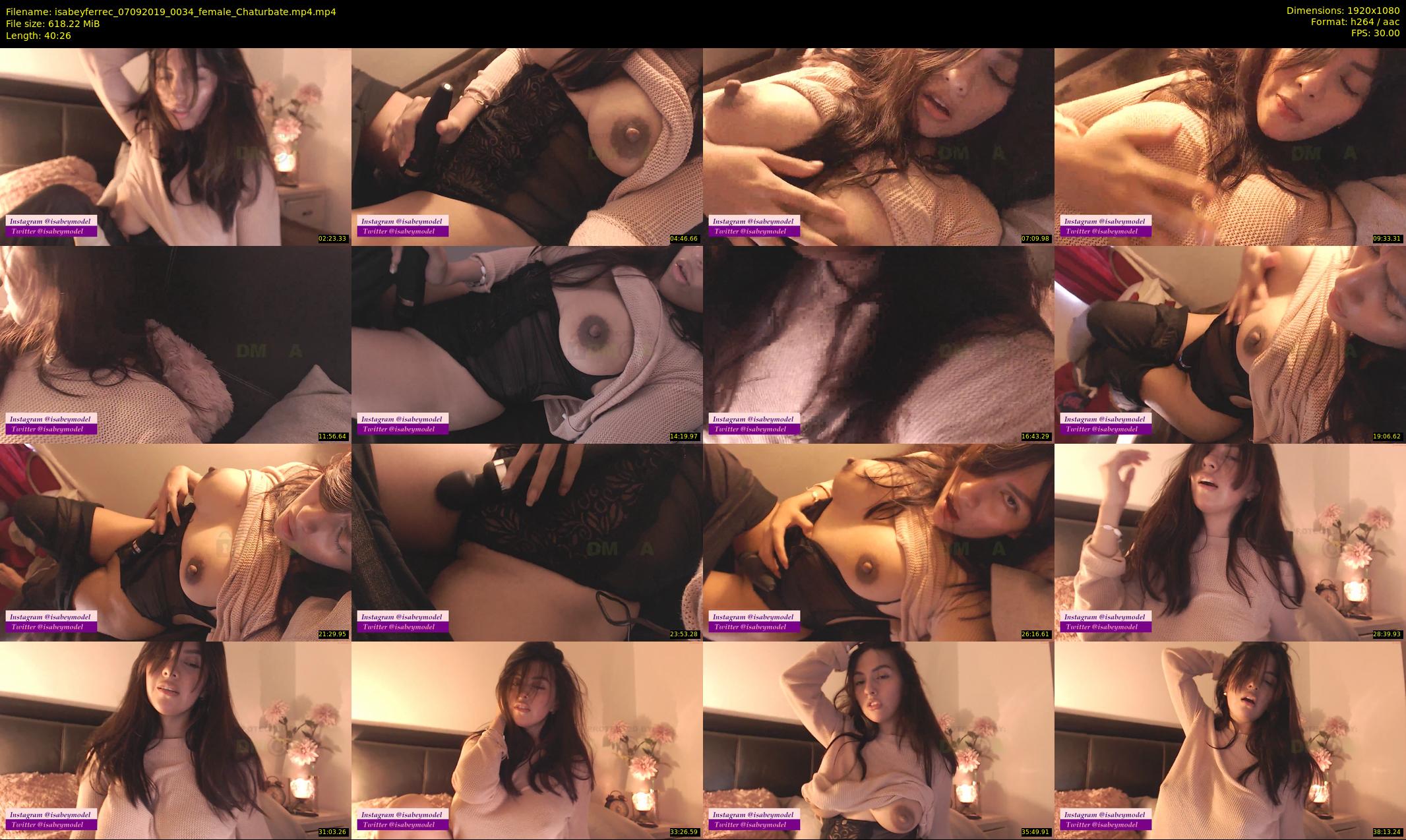 isabeyferrec — 41 minute Chaturbate female cam show recording, 1080p, Sep 7, 2019