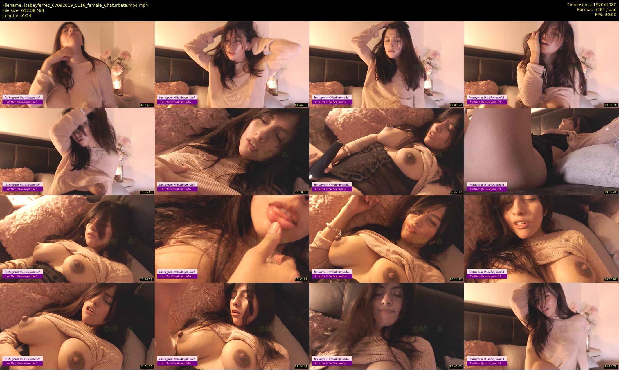 isabeyferrec — 41 minute Chaturbate female cam show recording, 1080p, Sep 7, 2019