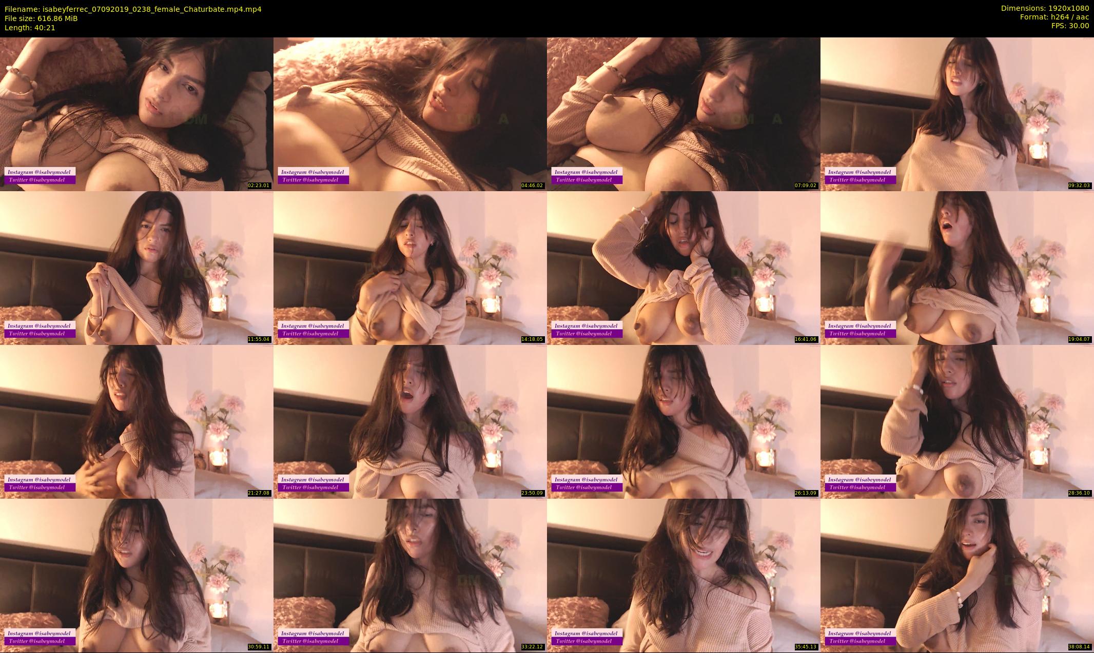 isabeyferrec — 41 minute Chaturbate female cam show recording, 1080p, Sep 7, 2019