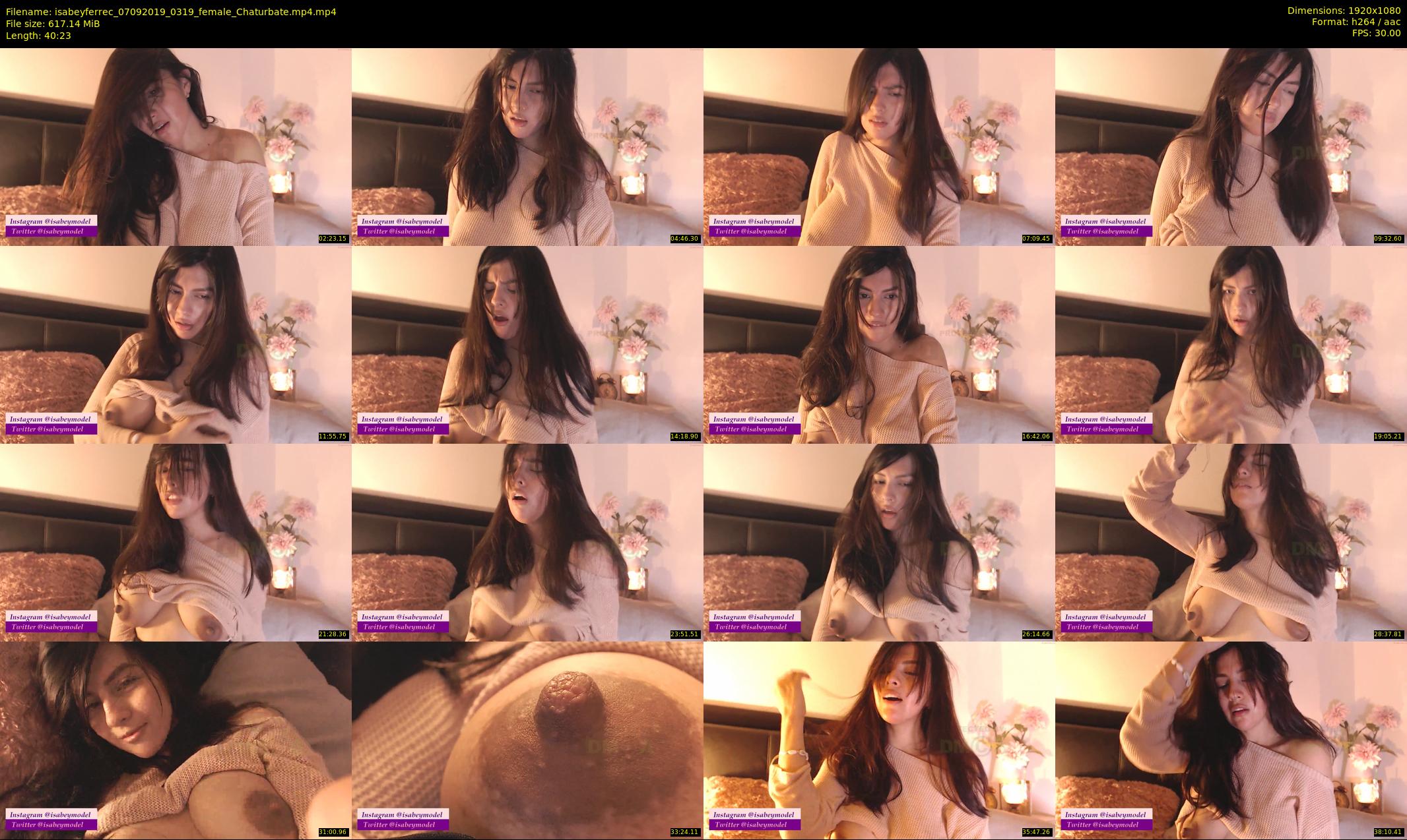 isabeyferrec — 41 minute Chaturbate female cam show recording, 1080p, Sep 7, 2019