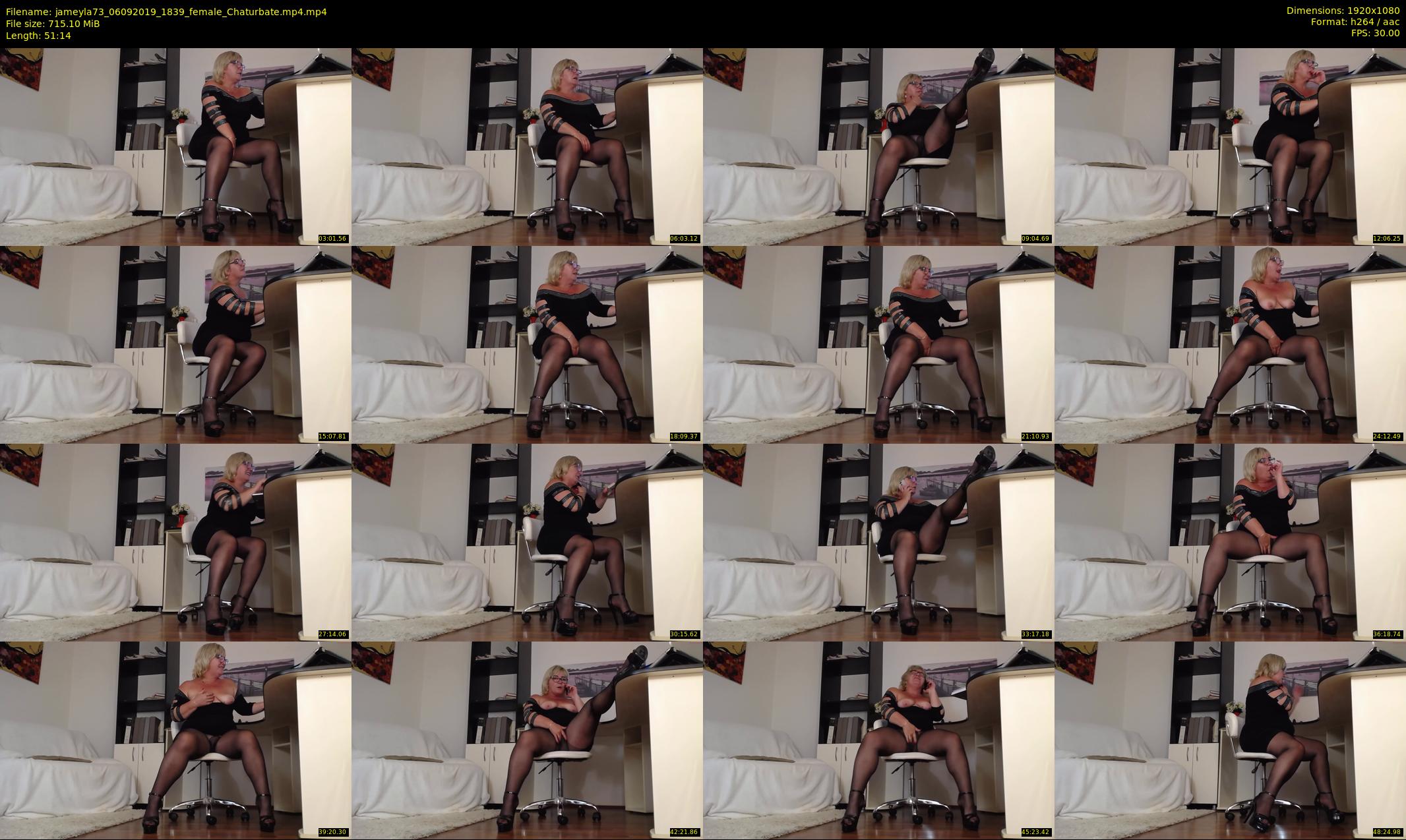 jameyla73 — 52 minute Chaturbate female cam show recording, 1080p, Sep 6, 2019